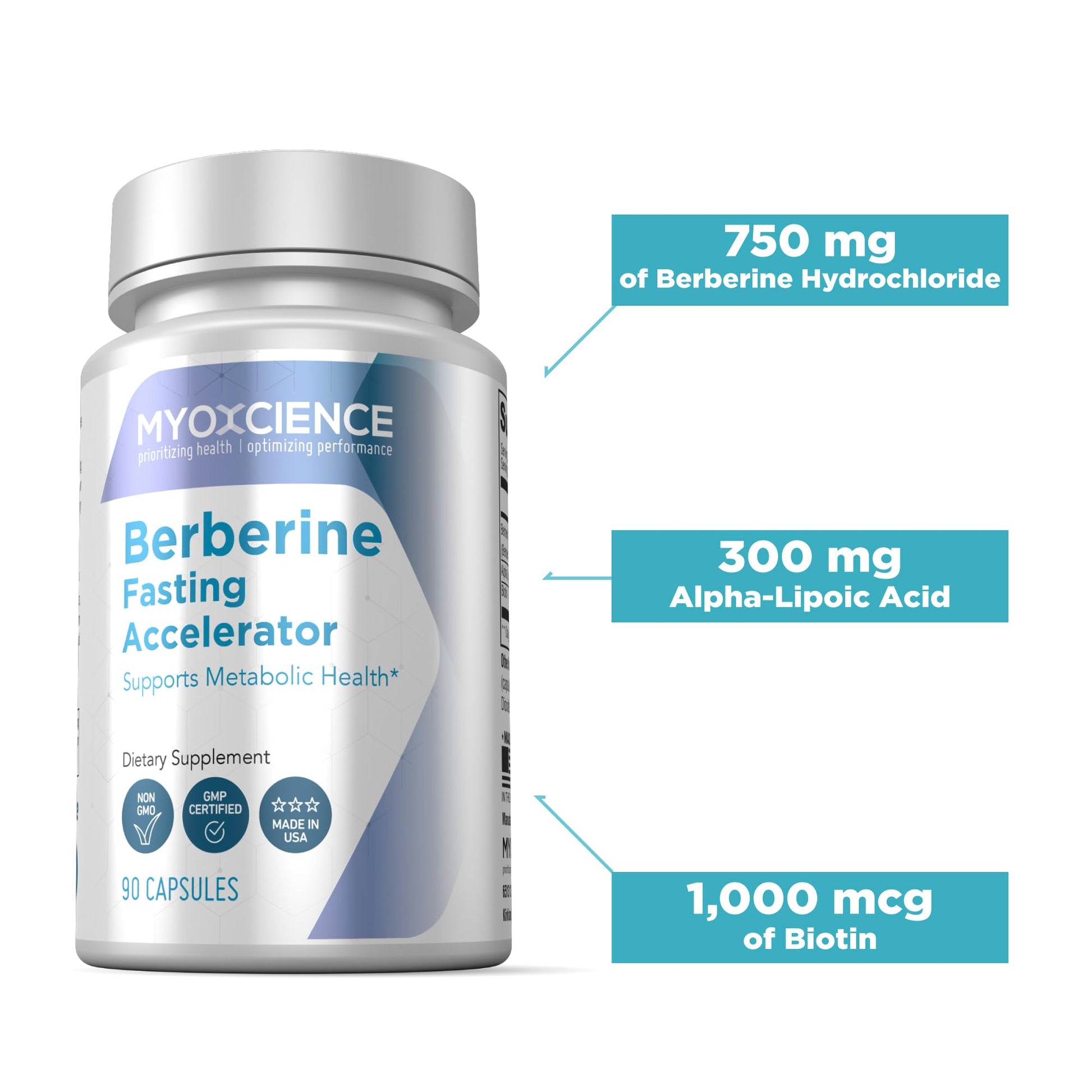 MYOXCIENCE Berberine Fasting Accelerator: Berberine HCL with ALA (Alpha Lipoic Acid) MYOXCIENCE uk supplements