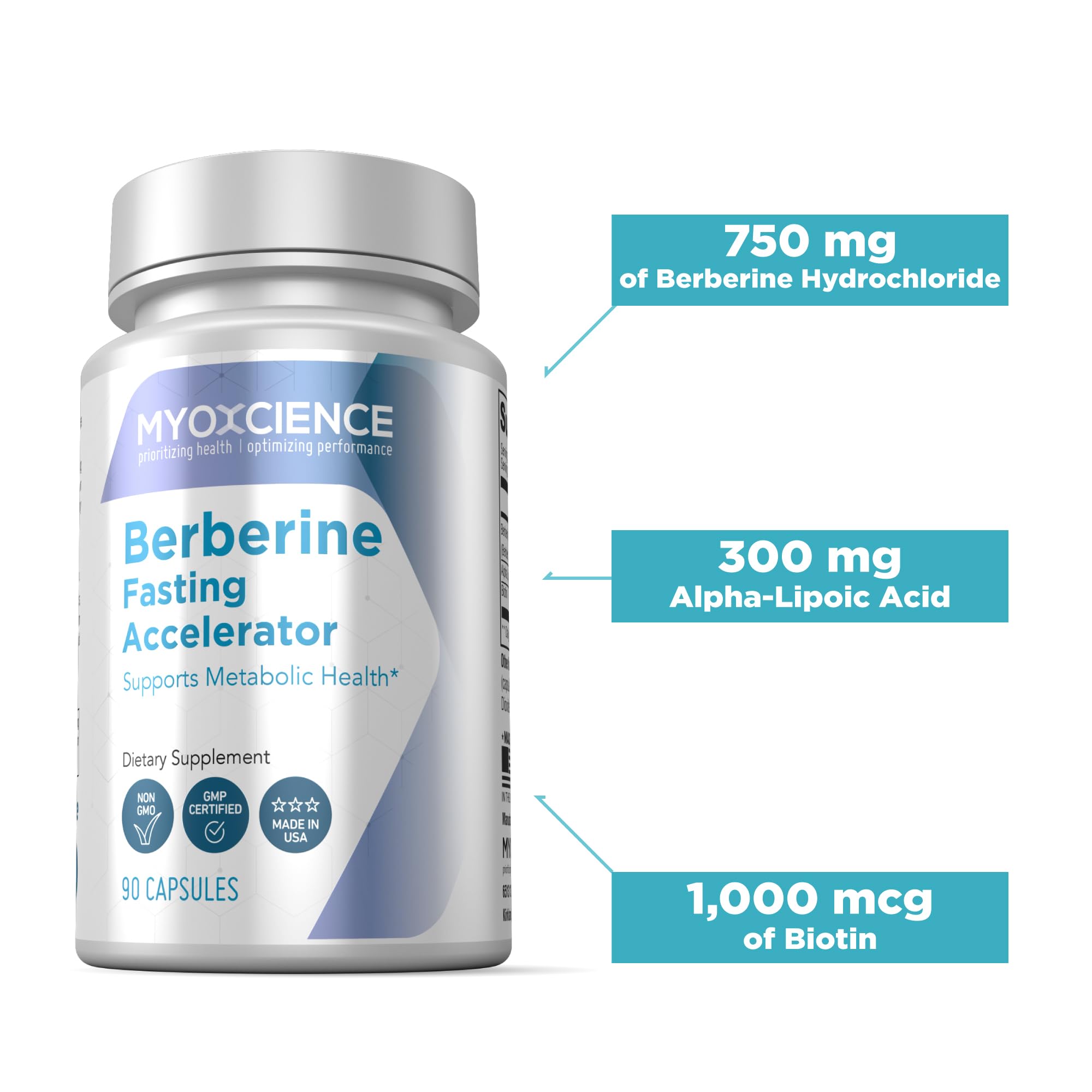 MYOXCIENCE Berberine Fasting Accelerator: Berberine HCL with ALA (Alpha Lipoic Acid) MYOXCIENCE uk supplements