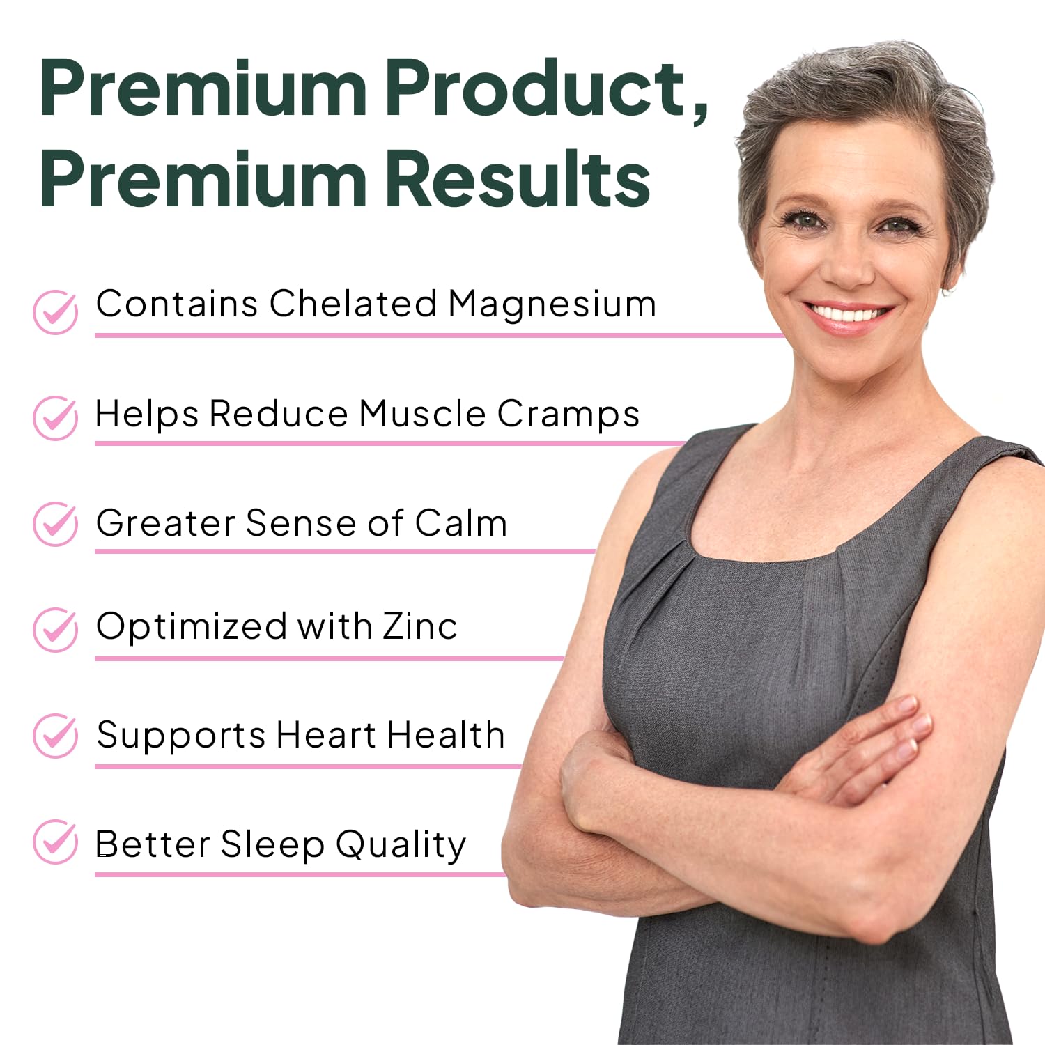Organics Ocean Pure Magnesium Glycinate with Zinc - Maximum Strength Chelated Magnesium Supplement for Women and Men for Muscle Cramps and Sleep Support - 90 Capsule Organics Ocean uk supplements