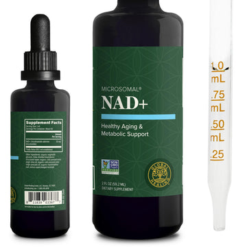 Global Healing Premium NAD+ Liquid Supplement - Sublingual NAD Drops - Liposomal NAD Plus Serum for Cellular Renewal - Nicotinamide Riboside Formula for Men & Women (2 Oz) Global Healing Center uk supplements