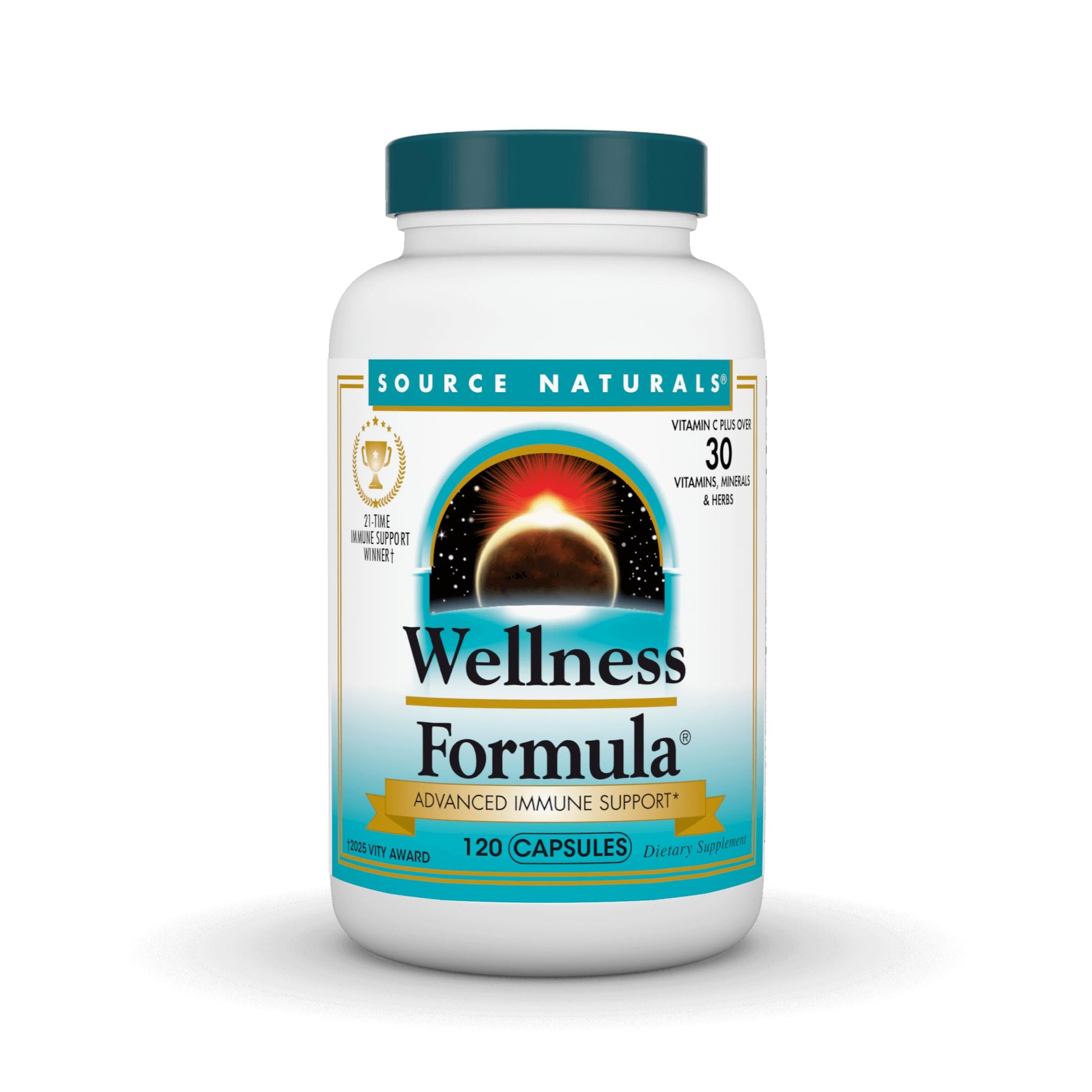 Source Naturals Wellness Formula Bio-Aligned Vitamins & Herbal Defense for Advanced Immune Support* - Dietary Supplement & Immunity Booster - 120 Capsules Source Naturals uk supplements
