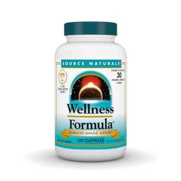 Source Naturals Wellness Formula Bio-Aligned Vitamins & Herbal Defense for Advanced Immune Support* - Dietary Supplement & Immunity Booster - 120 Capsules Source Naturals uk supplements