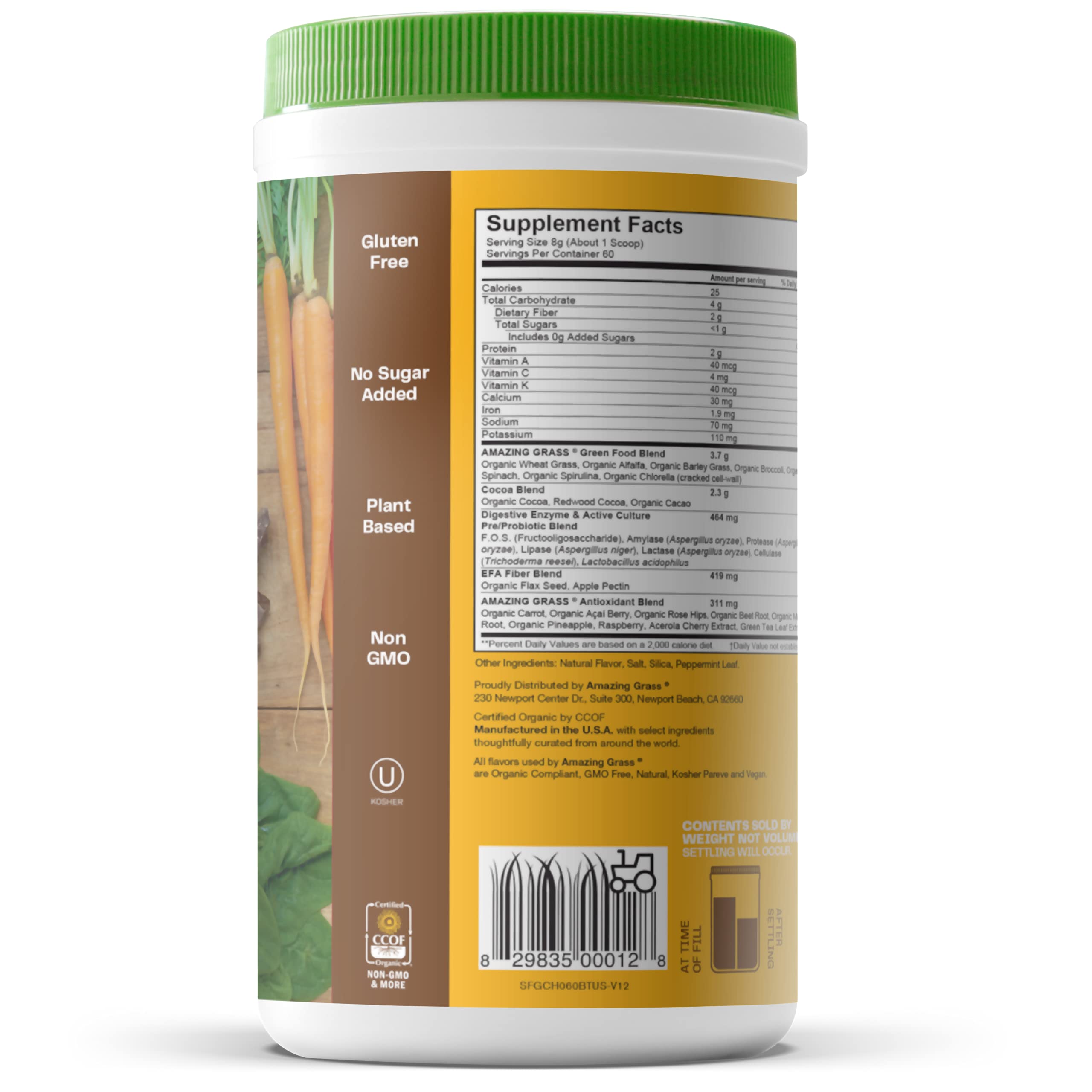 Amazing Grass Greens Blend Superfood: Super Greens Powder Smoothie Amazing Grass uk supplements