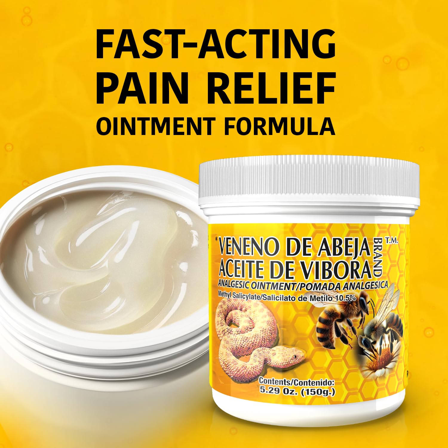 Veneno de Abeja Soothing Ointment – Topical Comfort Cream for Muscle Tension, Joint Discomfort & Everyday Aches – Fast Acting Relief – 18.5 Oz | 3-Pack Menper uk supplements