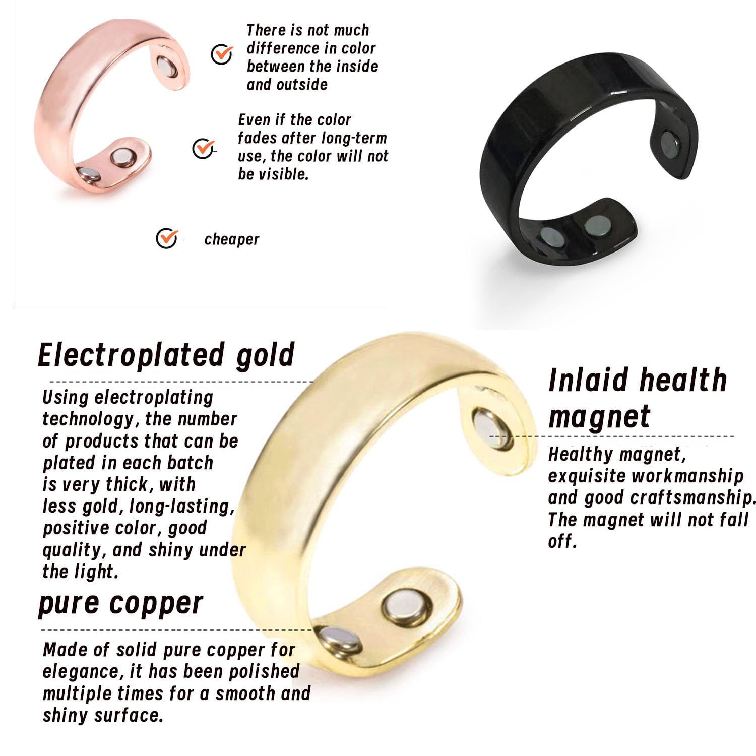 HVZZ Calmi Ring, Olux Rings for Women, Calmi Magnetic Ring for Lymphatic Drainage Arthritis Pain Relief HVZZ uk supplements