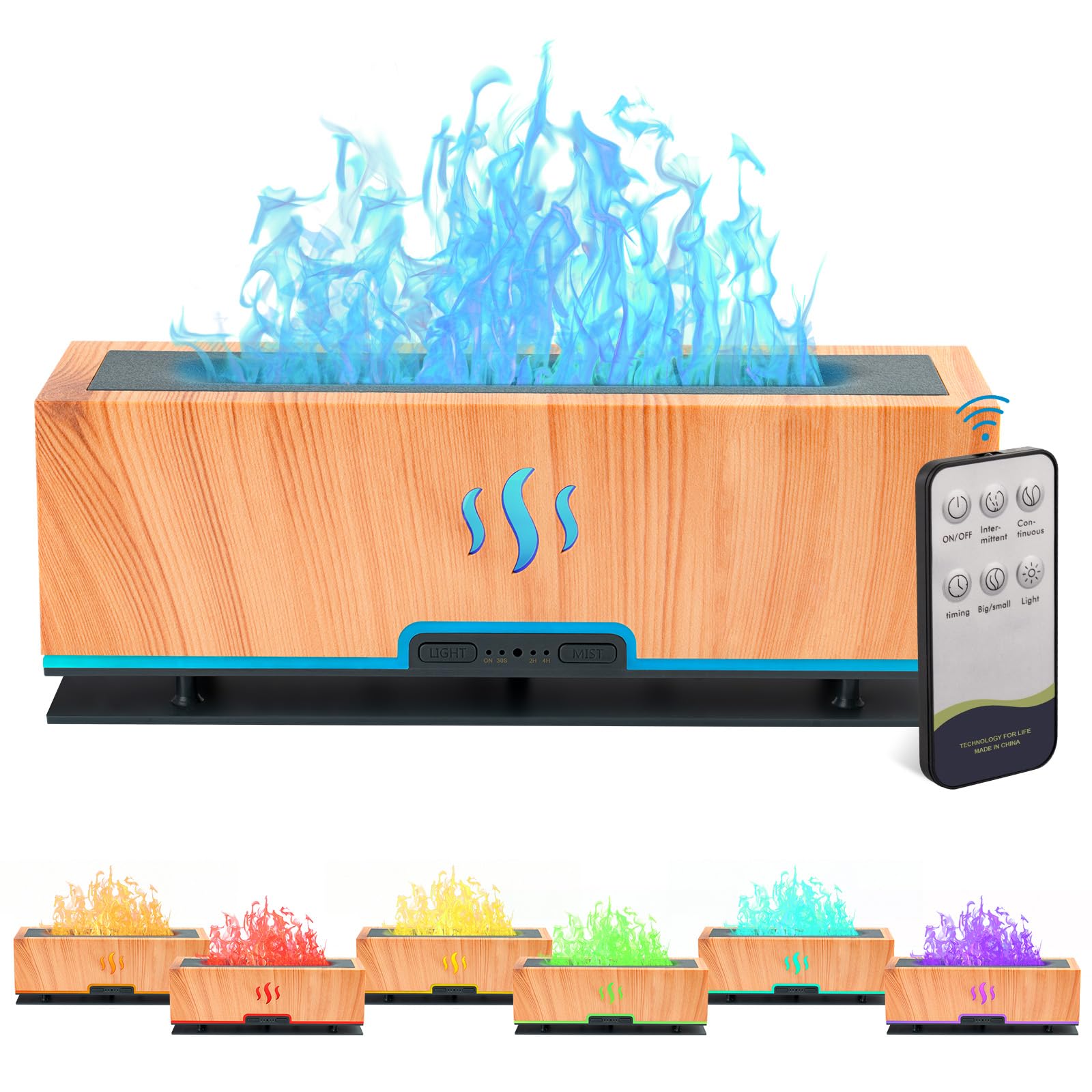WENPHONE Upgraded 7 Color Essential Oil Diffusers, Flame Air Aroma Diffuser Humidifier, 200ml WENPHONE uk supplements