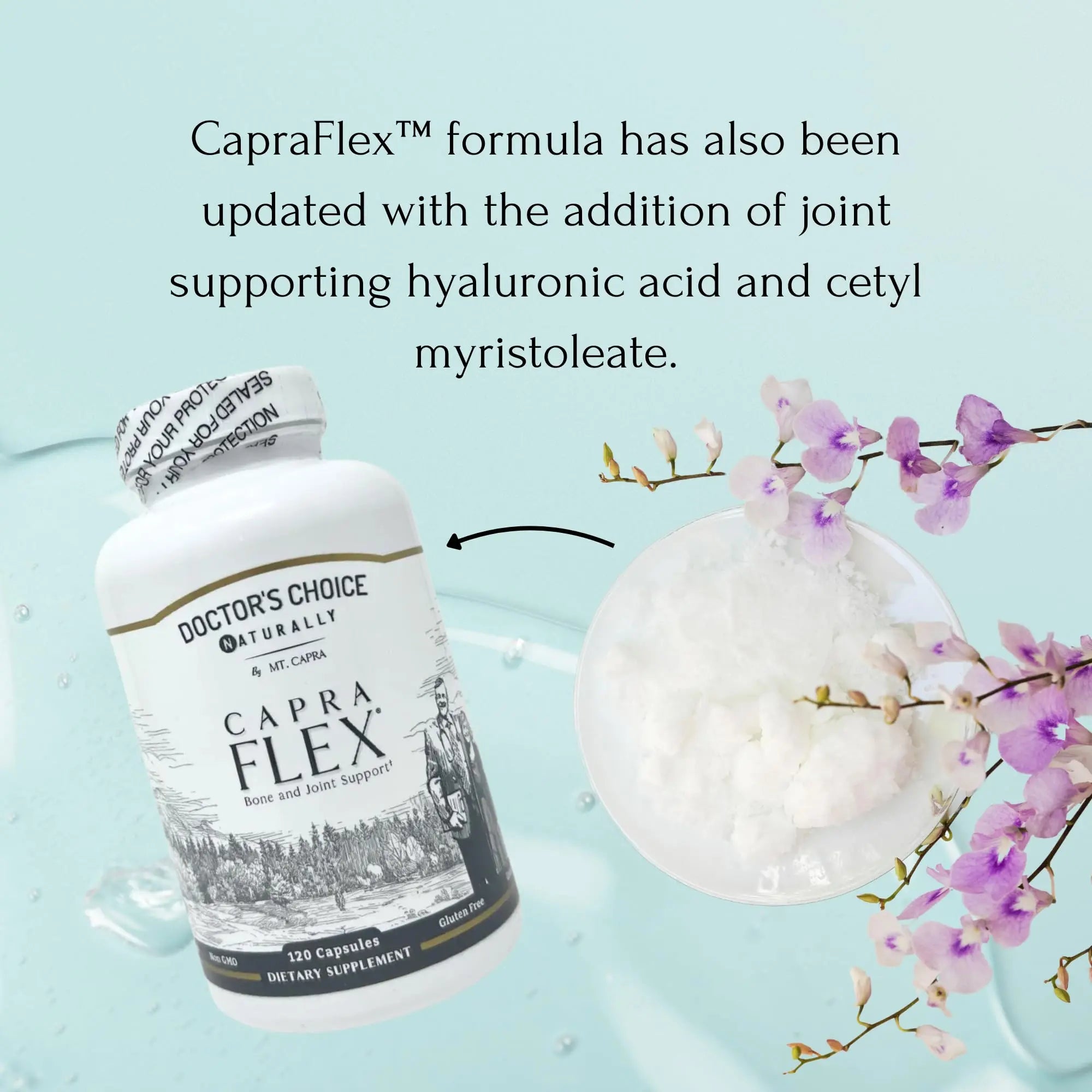CapraFlex by Mt. Capra | Bone and Joint Support Supplement with Chicken Collagen, Hyaluronic Acid, Turmeric, and Herbs for Joint Vitality | 30 Servings - 120 Capsules Mt Capra uk supplements