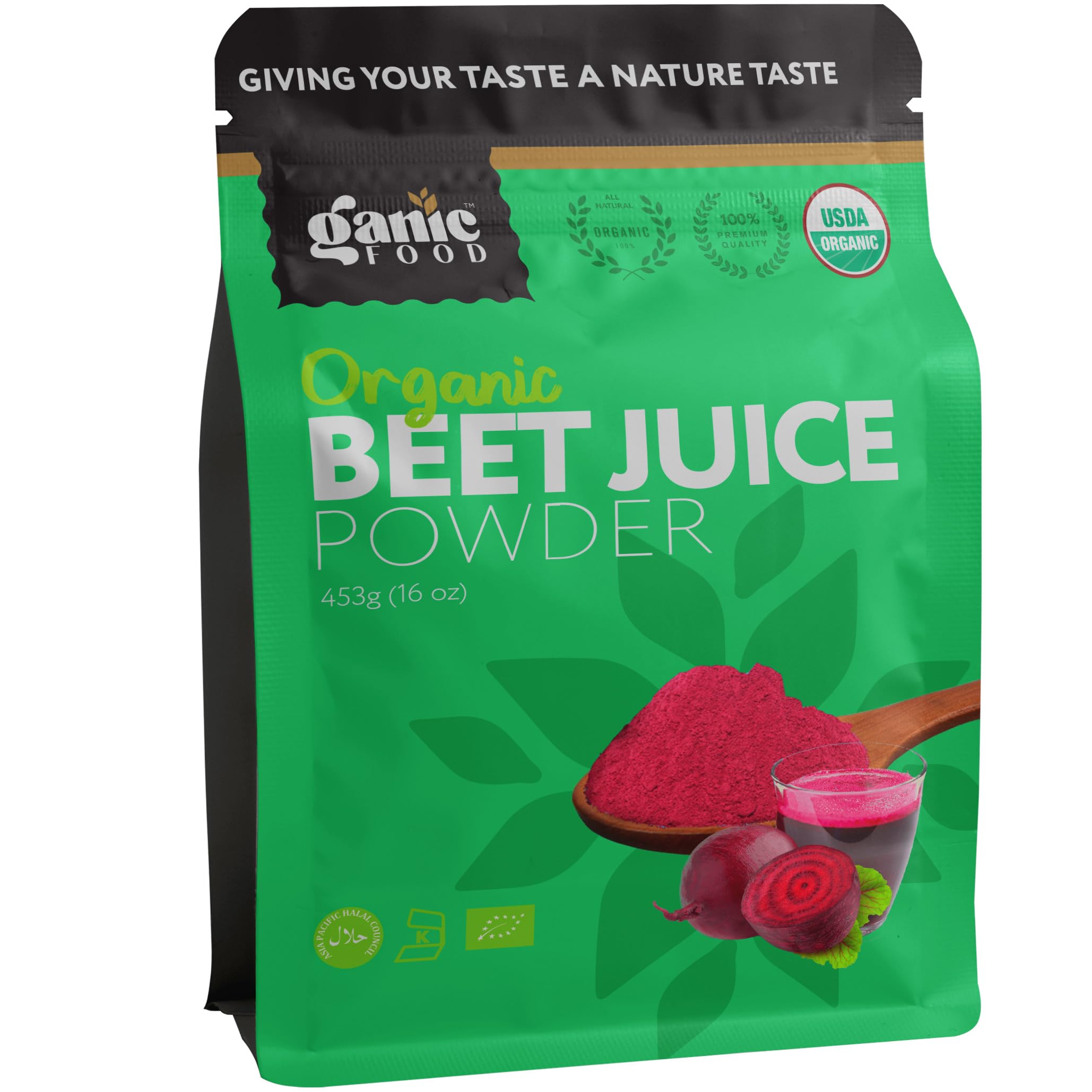 Ganic Food Organic Beet Root Juice Powder, 16 Ounces Ganic Food uk supplements