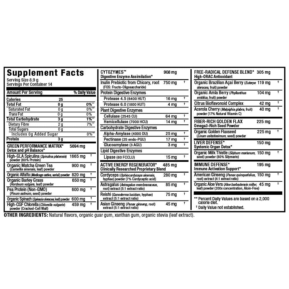 ALLMAX Naturals CytoGreens Super Greens Powder, Premium Green Superfood with Greens, Superfoods, Daily Greens Supplement, Acai Berry Green Tea, 14 Servings ALLMAX uk supplements