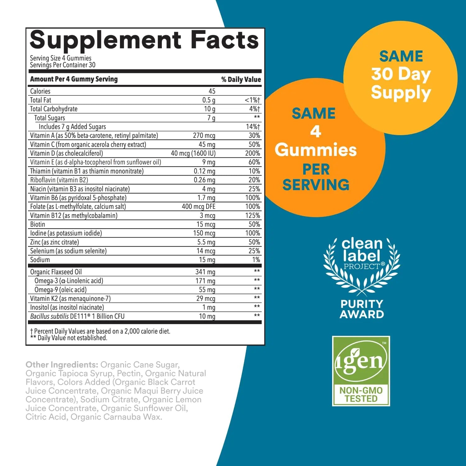 SmartyPants Multivitamin for Men, Organic Gummies: Probiotics, CoQ10, Methylfolate, Omega 3 (ALA), Vitamin D3, C, Vitamin B12 SmartyPants uk supplements
