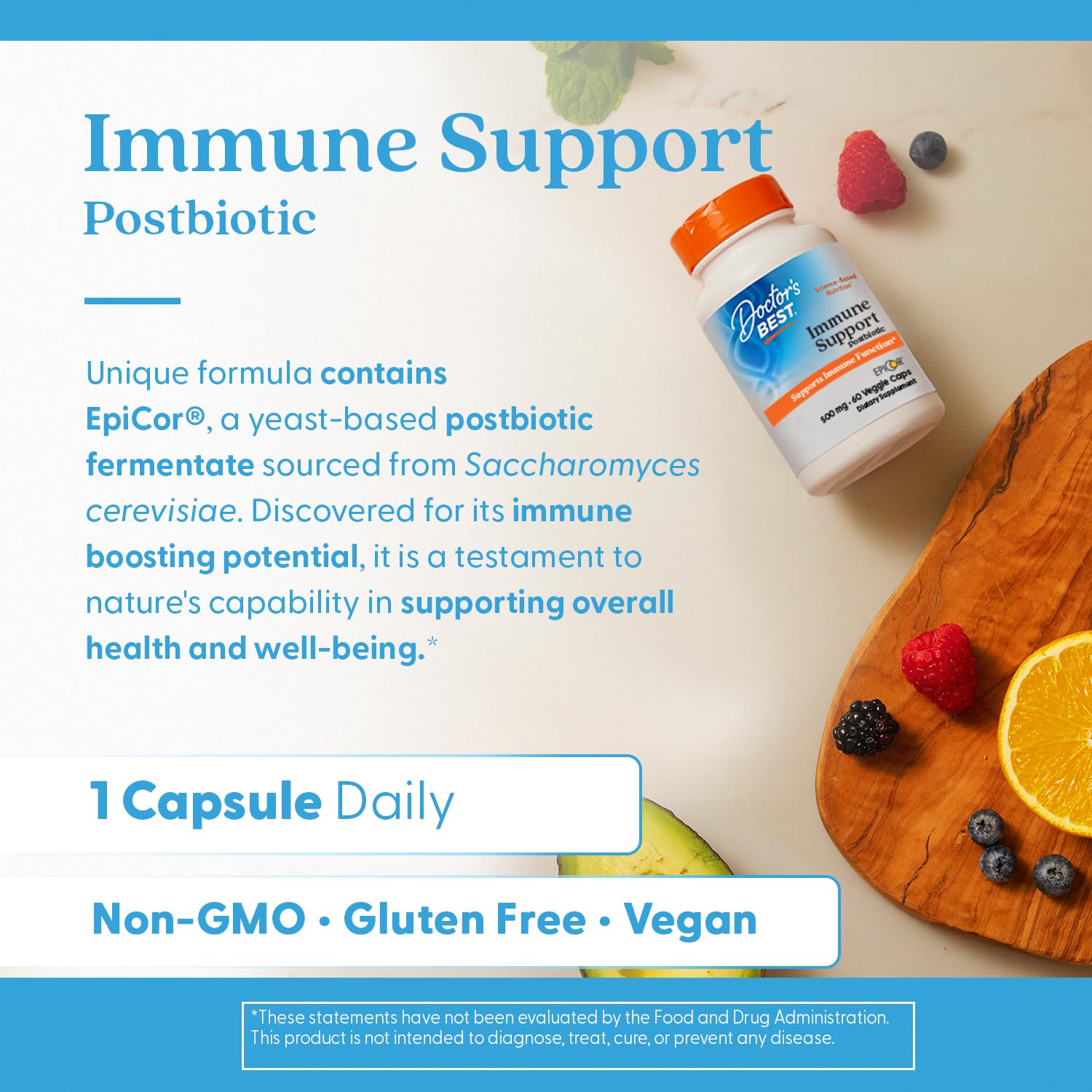 Doctors Best Immune Support Postbiotic, Supports Immune Function, Non-GMO, Gluten Free, Vegan 60 Veggie Caps Doctor's BEST uk supplements