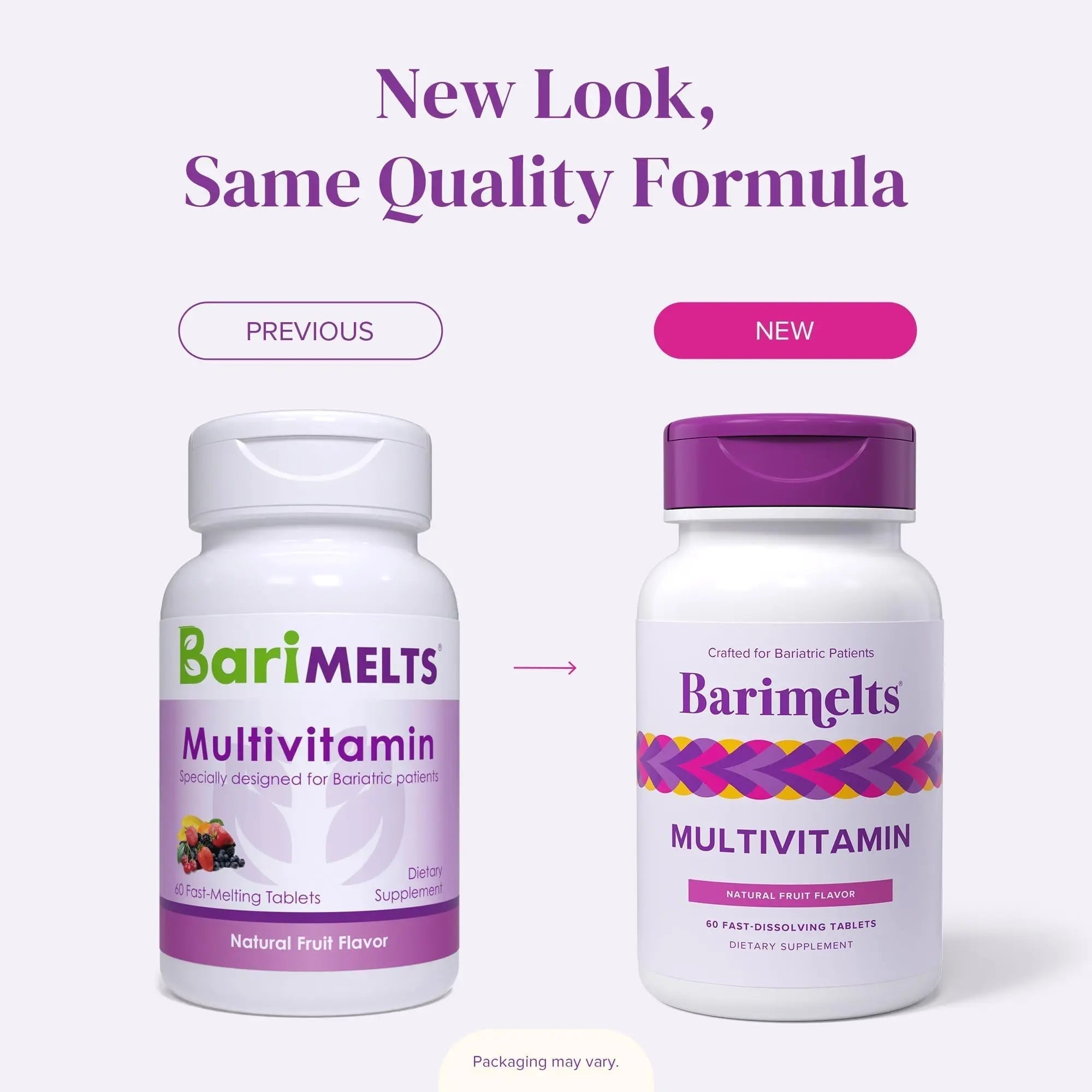 BariMelts Multivitamin, 60 Fast-Dissolving Tablets (1-Month Supply), Sugar-Free Bariatric Multivitamin for Women, Natural Fruit Flavor BariMelts uk supplements