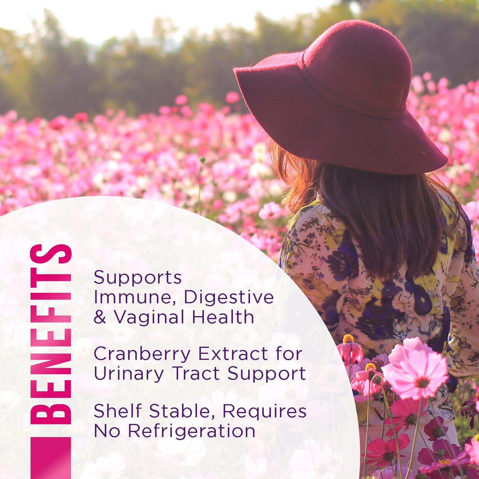 Probiotics for Women + Cranberry - 3 Billion CFU Guaranteed & 6 Vegan Strains for Women's Hello Lovely! uk supplements