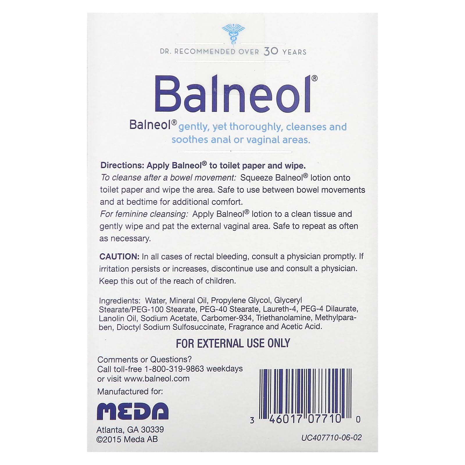 Balneol Hygienic Cleansing Lotion Packets, 20 Count Balneol uk supplements