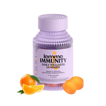 Lemme Immunity Postbiotic Gummies with Vitamin C, Vitamin D (2000 IU), Zinc, 10 Billion Postbiotic Cells, Astragalus for Immune Support - Vegetarian, Gluten Free, Sweet Orange (60 Count) Lemme uk supplements