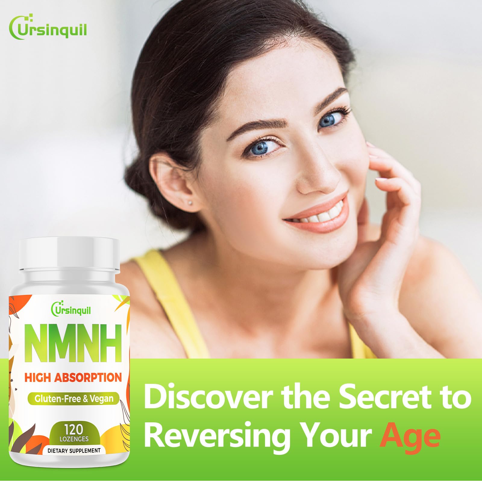 Sublingual NMNH 500mg (Dihydronicotinamide Mononucleotide) (120 Servings, NMNH 500mg per Serving) NAD Supplement to Boost NAD Levels as We Age, for Anti-Aging, Energy, Immunity, Focus - 120 Count Ursinquil uk supplements