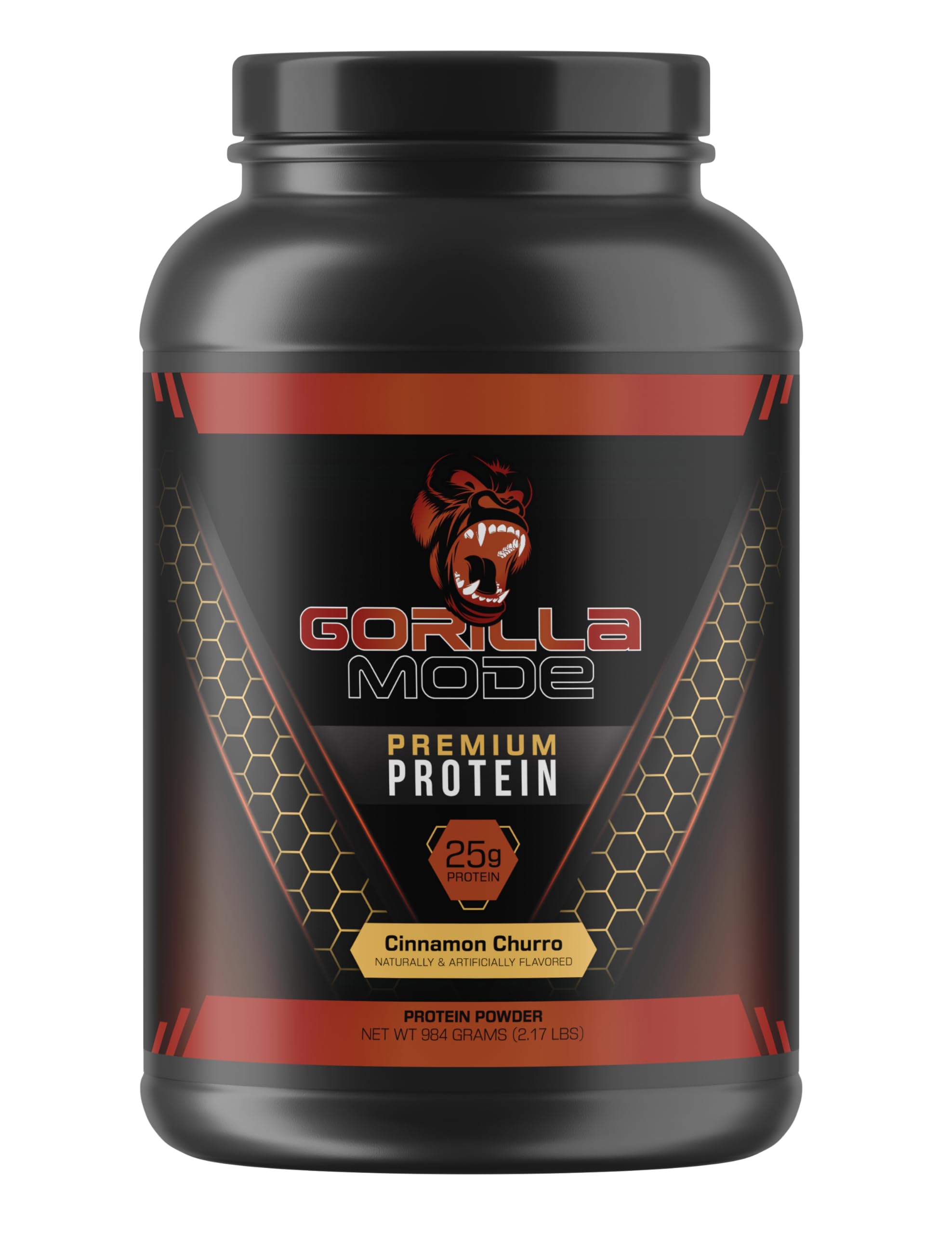 Gorilla Mode Premium Whey Protein - Cinnamon Churro / 25 Grams of Whey Protein Isolate Gorilla Mind uk supplements