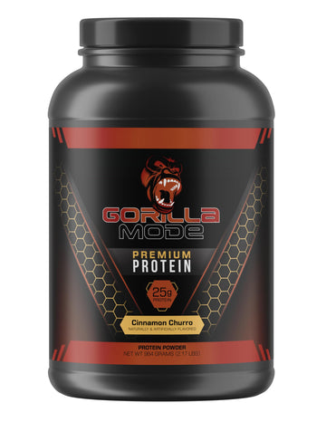 Gorilla Mode Premium Whey Protein - Cinnamon Churro / 25 Grams of Whey Protein Isolate Gorilla Mind uk supplements