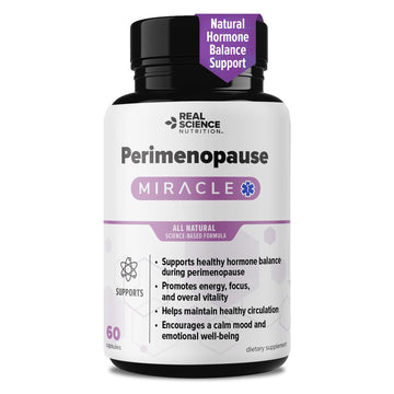 Real Science Perimenopause Supplements for Women for Hormone Balance & Energy Support – Nitric Oxide Formula with Vinitrox, GABA & Essential Vitamins for Hot Flashes, Mood & Energy – 60 Caps Real Science Nutrition uk supplements