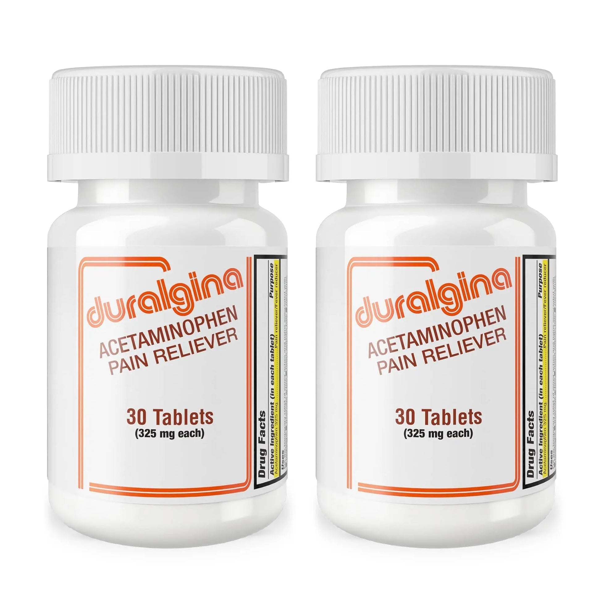 DURALGINA Acetaminophen Tablets | for Headache, Muscle Aches, Menstrual Cramps, Back Pain, Toothaches, Fever Reducer, Fast-Acting, Gentle on Stomach, Safe for Adults and Teens 12+, 30 Count, 2-Pack DURALGINA uk supplements