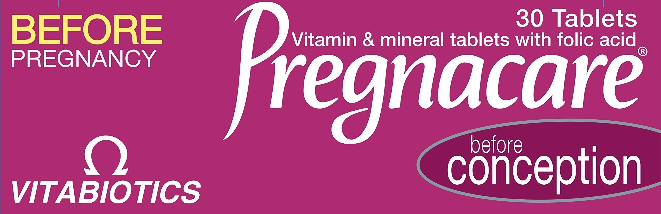 Pregnacare Conception Tablets, Pack of 30, 30 Count Pregnacare uk supplements