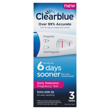 Clearblue Early Detection Pregnancy Test, 3 Ct Clearblue uk supplements