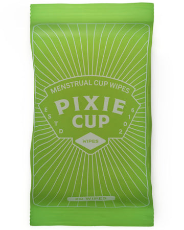 Menstrual Cup Wipes - On The Go Public Bathroom Feminine Wipes - Safe On Period Cups & Menstrual discs Pixie Cup uk supplements