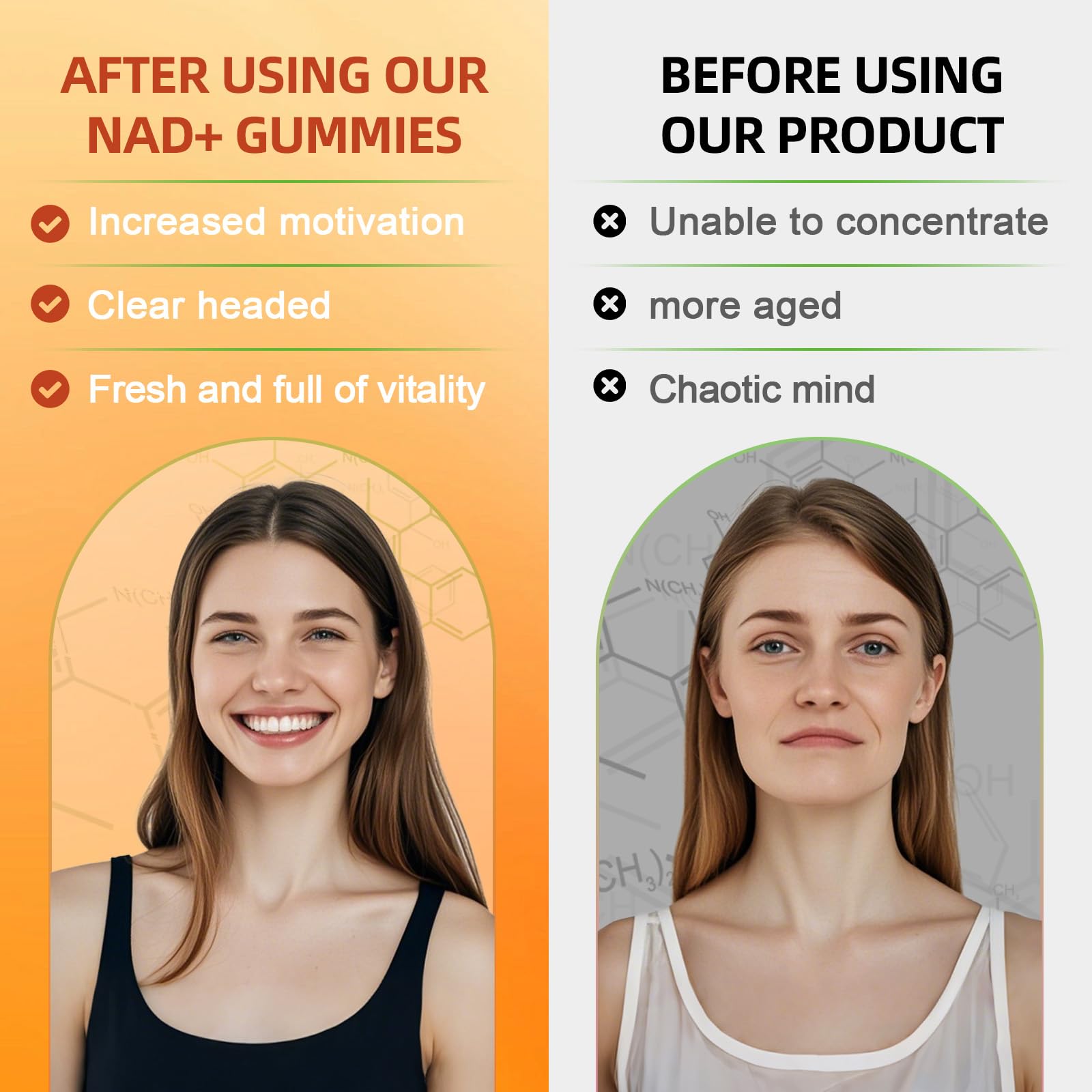 NAD+ Gummies NAD Resveratrol Supplement : NAD Supplements for Women Aging Defense Absorption Than Nicotinamide Riboside Boost Vitamin B3 D3 Sodium Zinc Support Cellular Health Energy and DNA Repair HEALOADING uk supplements