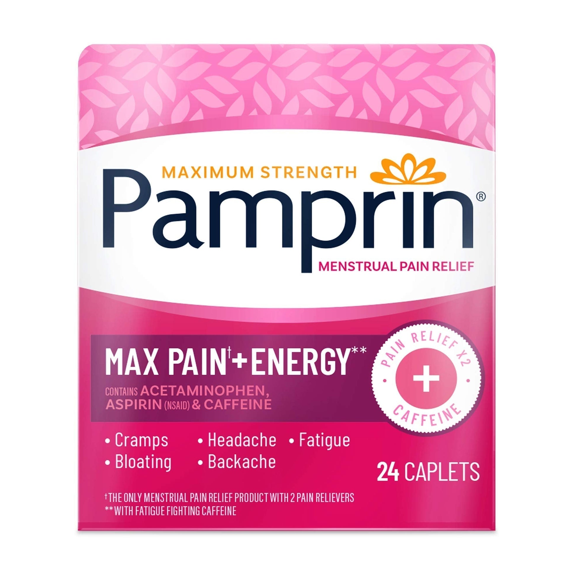 Pamprin Maximum Strength Max Formula, with Acetaminophen, Menstrual Period Symptoms Relief Pamprin uk supplements