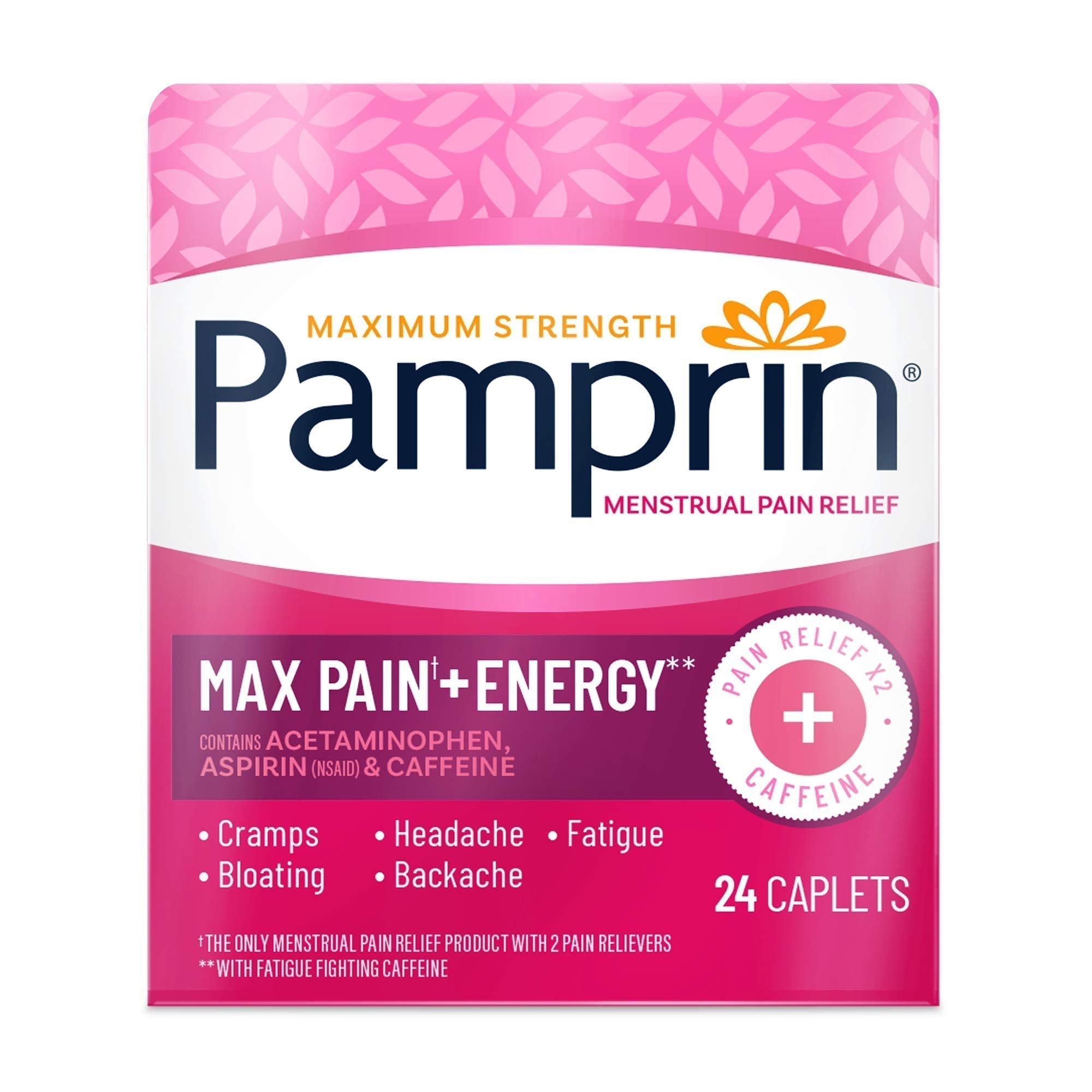 Pamprin Maximum Strength Max Formula, with Acetaminophen, Menstrual Period Symptoms Relief Pamprin uk supplements