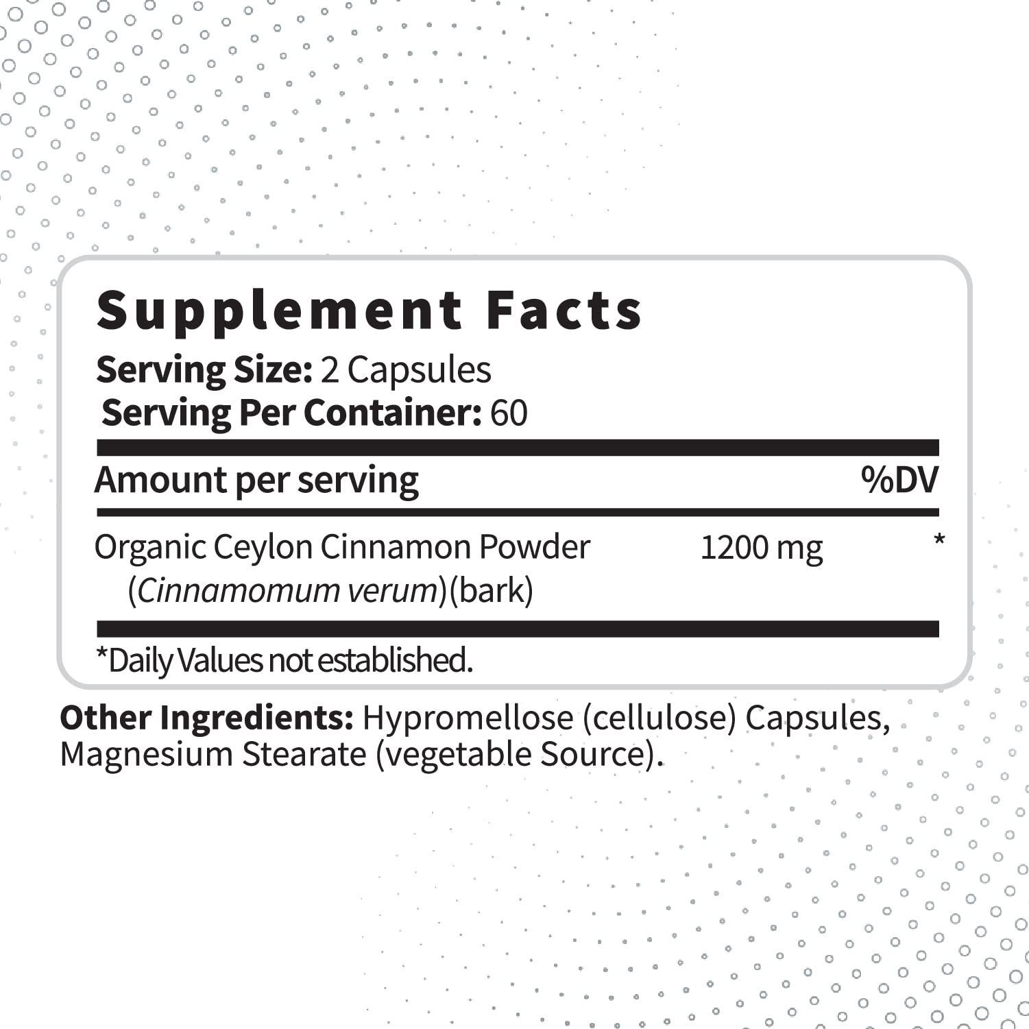 Type Zero Ceylon Cinnamon Capsules (1200mg | 120 Capsules) - Natural, Non-GMO, Gluten Free, Organic Cinnamon Bark Supplement Type Zero uk supplements
