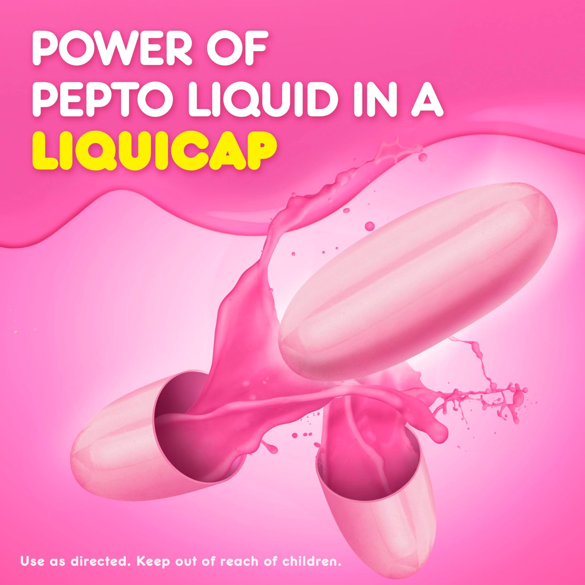 Pepto Bismol Liquicaps, Upset Stomach Relief, Nausea Relief, Heartburn Relief, Indigestion Relief, Anti Diarrhea Medication for Adults - 5 Symptom Fast Relief, No Flavor, 48 ct Pepto Bismol uk supplements