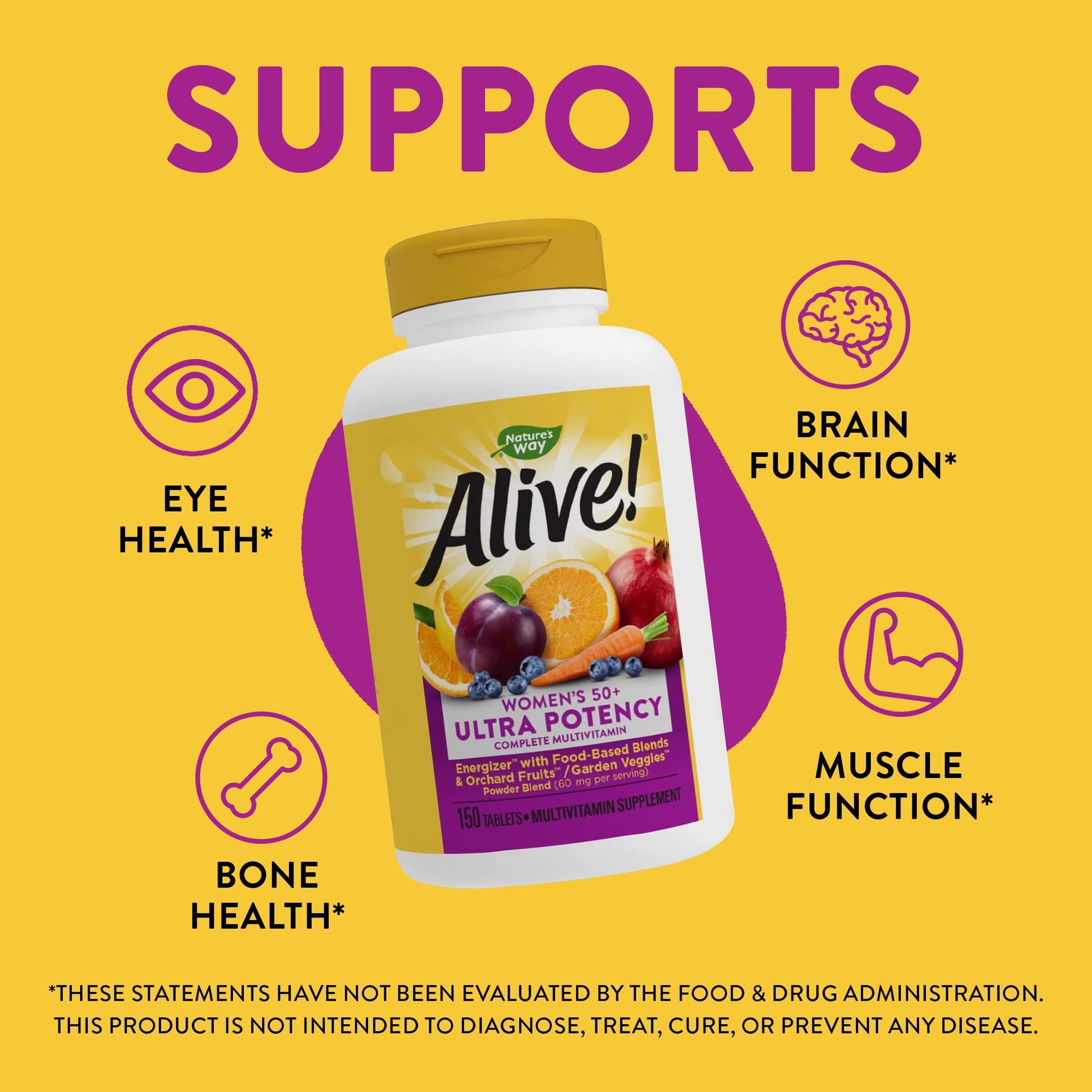 Nature’s Way Alive! Women’s 50+ Ultra Potency Complete Multivitamin Nature's Way uk supplements