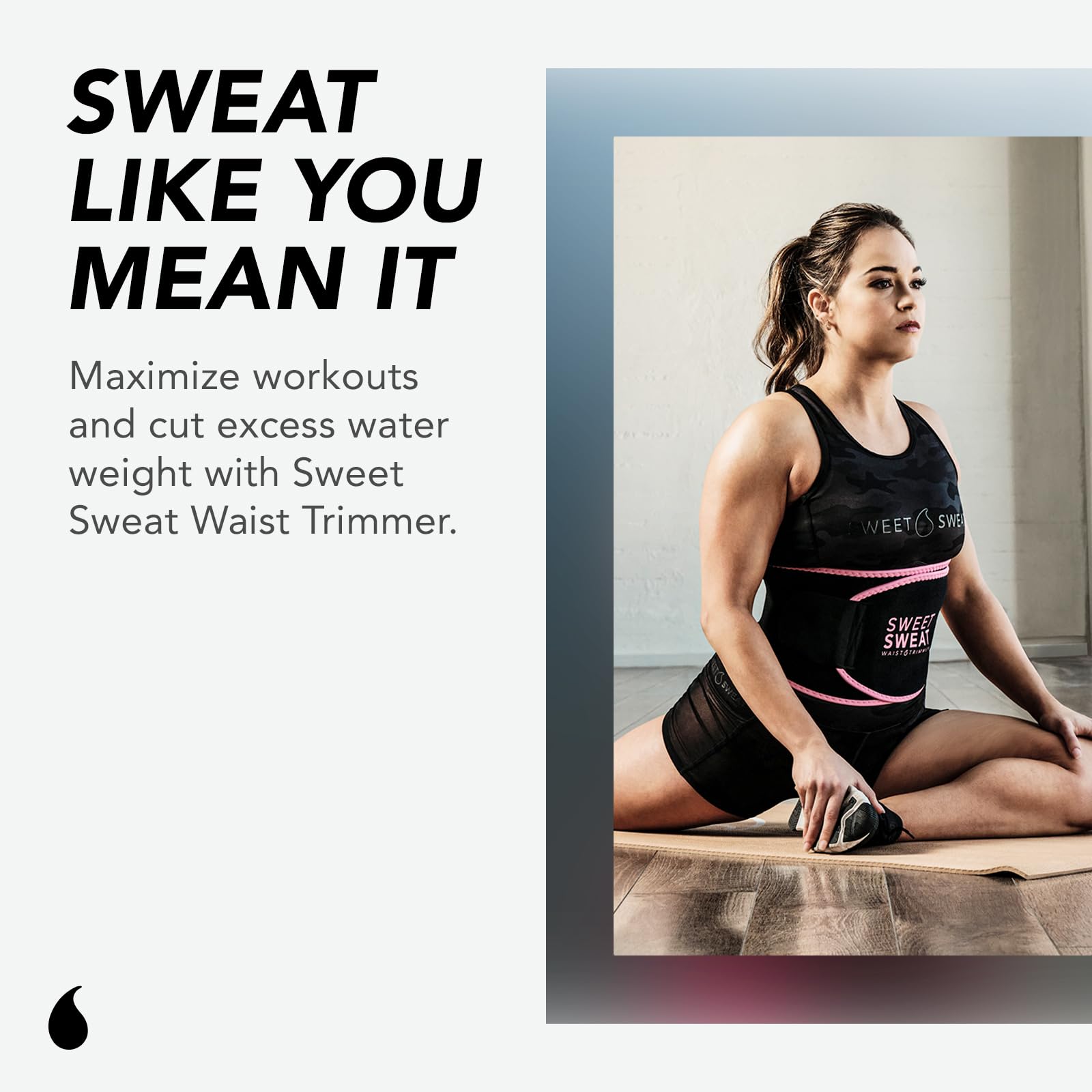 Sports Research Sweet Sweat Waist Trimmer Get More from Your Workout - Medium Sports Research uk supplements