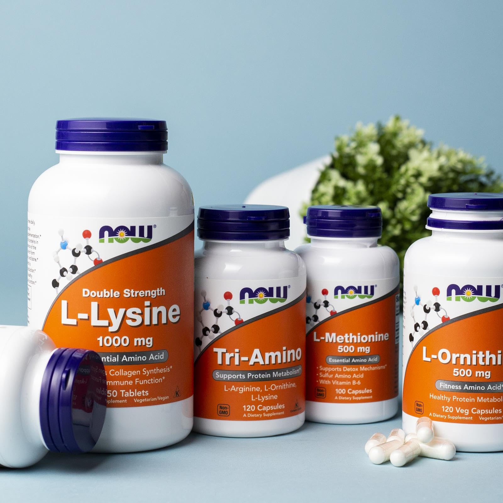 NOW Foods Supplements, Tri-Amino with L-Arginine, L-Ornithine, L-Lysine, Supports Protein Metabolism*, 120 Capsules NOW Foods uk supplements