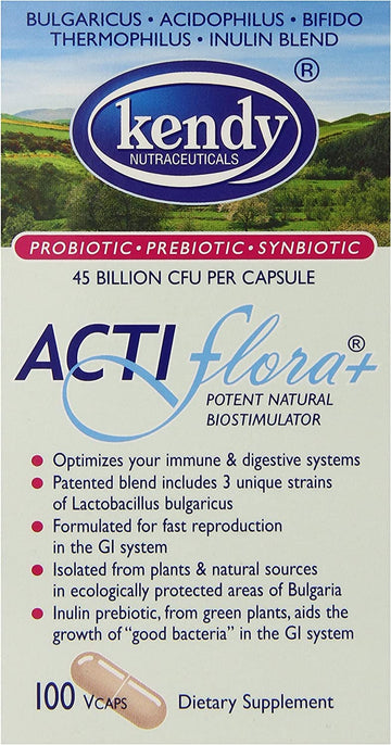 Kendy USA, Actiflora+, Potent Natural Biostimulator, 100 Veggie Caps Kendy uk supplements