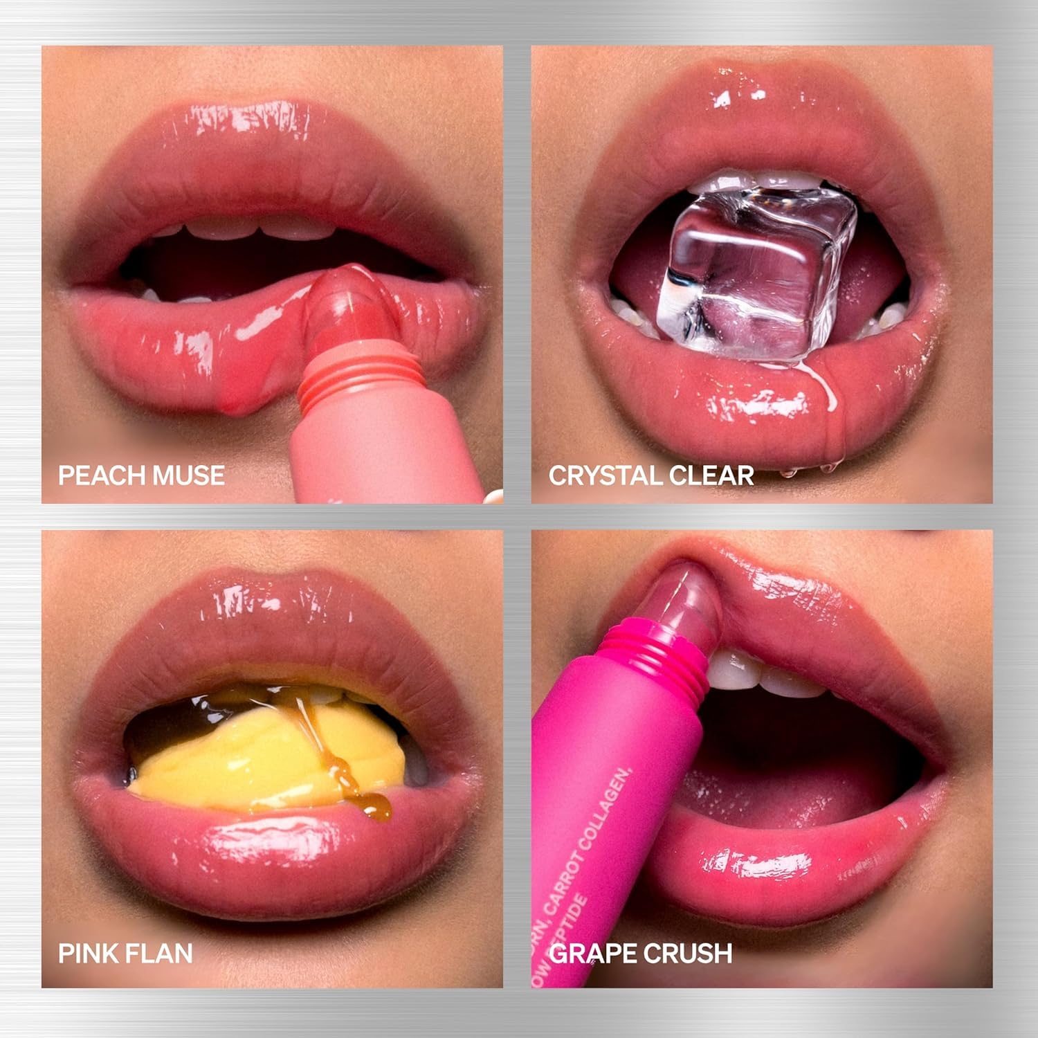 KNEMO LipLock Jelly Serum for Dry Lips, Long-Lasting, Hydrating, Plumping, Glossy Mask with Rose PDRN, Carrot Collagen, Pillow Peptide, Moisturizing Tinted Lip Balm. (Crystal Clear) KNEMO uk supplements