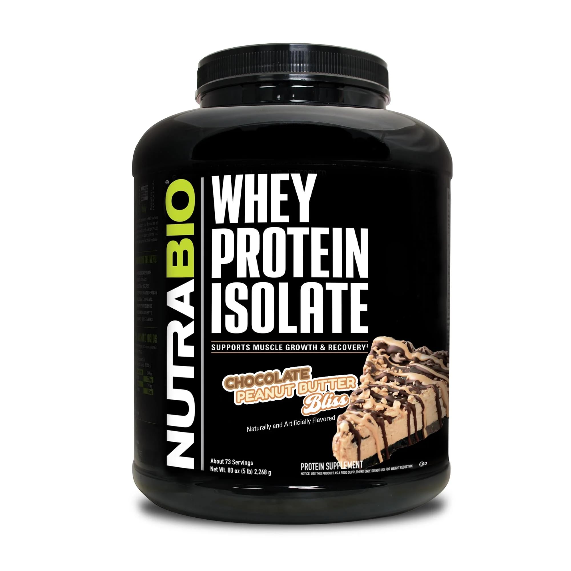 NutraBio Whey Protein Isolate Supplement – 25g of Protein Per Scoop with Complete NutraBio uk supplements