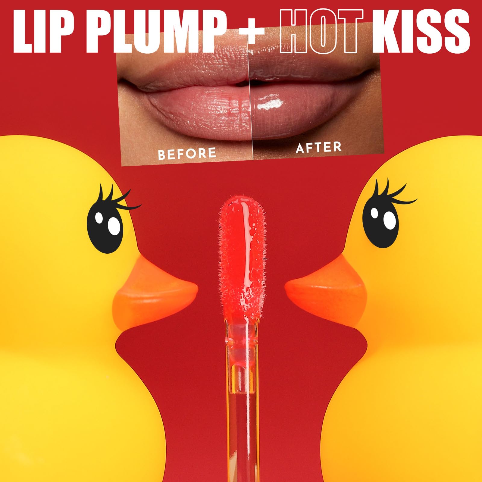 GHFCZOO 3 Colors Duck Lip Plumper Gloss, Hydrating Glitter Shine Primer Lip Tint, Non-Sticky Korean Plumping Lip Oil, Moisturizing Tinted Lip Balm for Sexy, Glossy Lips (Set A, 3pcs/set) GHFCZOO uk supplements