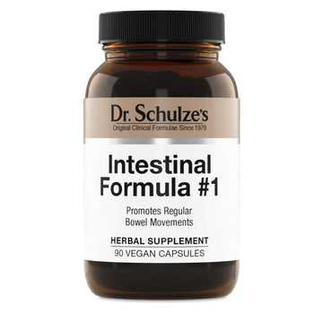 Dr. Schulze's Intestinal Formula #1 - Bowel Movement Supplement for Colon Health Support - Bloating & Constipation Aid - Intestinal Cleanse - All-Natural - Plant-Based - Vegan - 90 Count Dr. Schulze's uk supplements