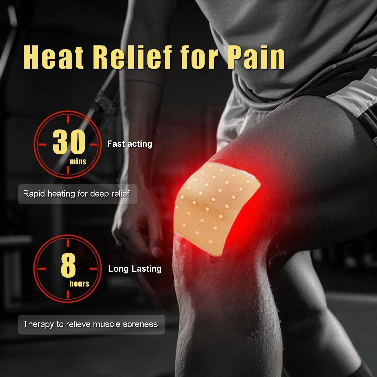 Tiger Patches Balm for Muscle & Joint Relief- Tiger Patch for Knee Neck, Back- 32 Pcs (4 Packs of 8) - Easy to Use Mesayra uk supplements