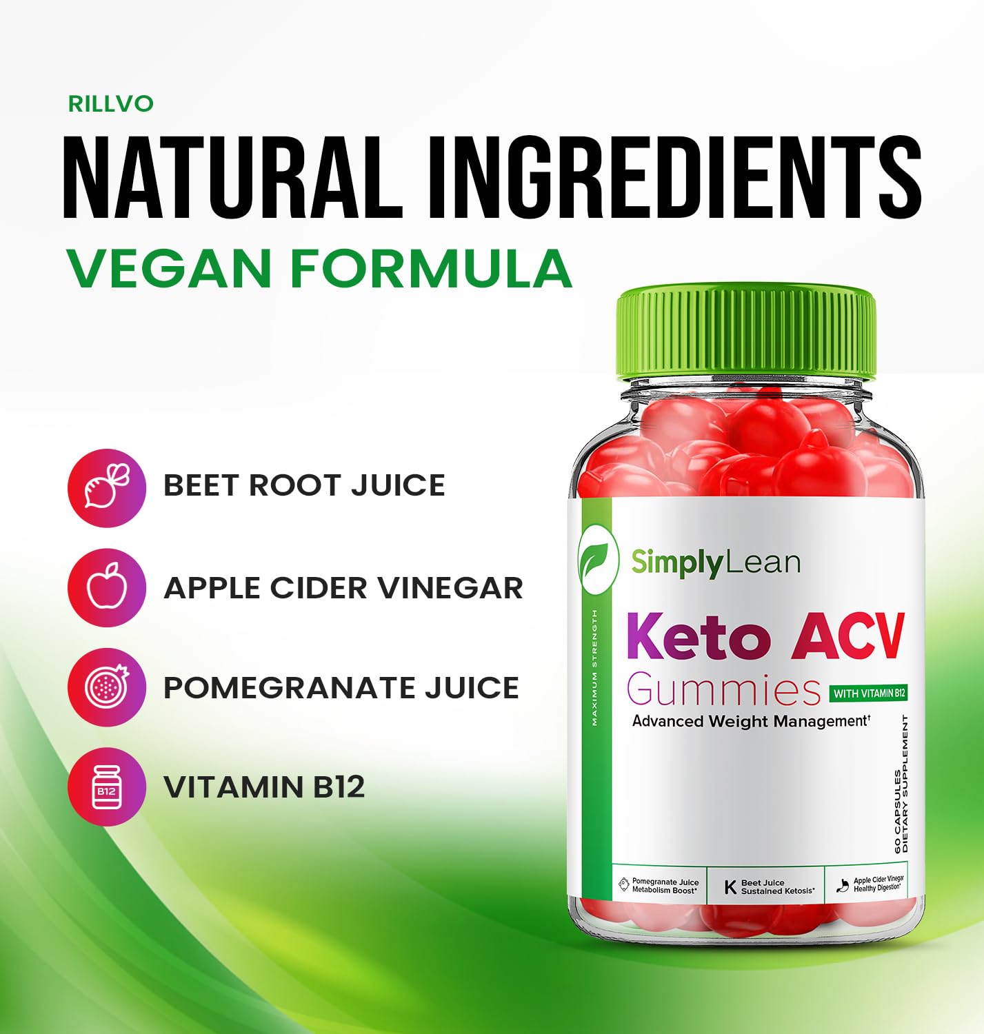 (5 Pack) Simply Lean Keto ACV Gummies - Official - Keto Simply Lean ACV Advanced Rillvo uk supplements