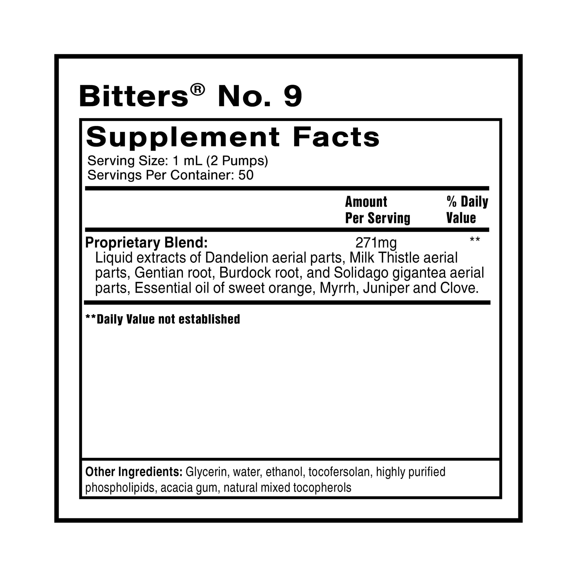 Quicksilver Scientific Dr. Shade's Bitters No. 9 - for Digestion - Fast Acting Liposomal Digestive Bitters with Milk Thistle, Burdock Root & Juniper Essential Oil - Digestive Support (50ml) Quicksilver Scientific uk supplements