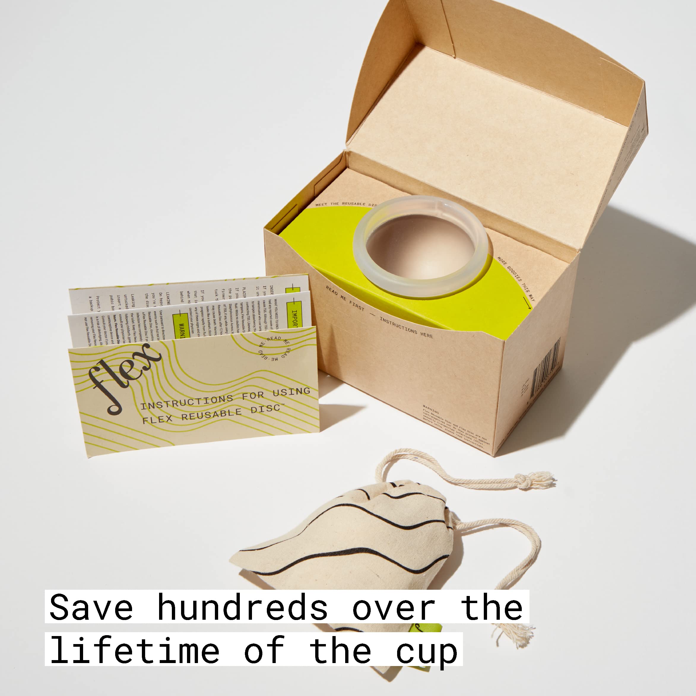 Flex Reusable Disc | Reusable Menstrual Disc | Tampon, Pad, and Cup Alternative | Capacity of 6 Super FLEX uk supplements