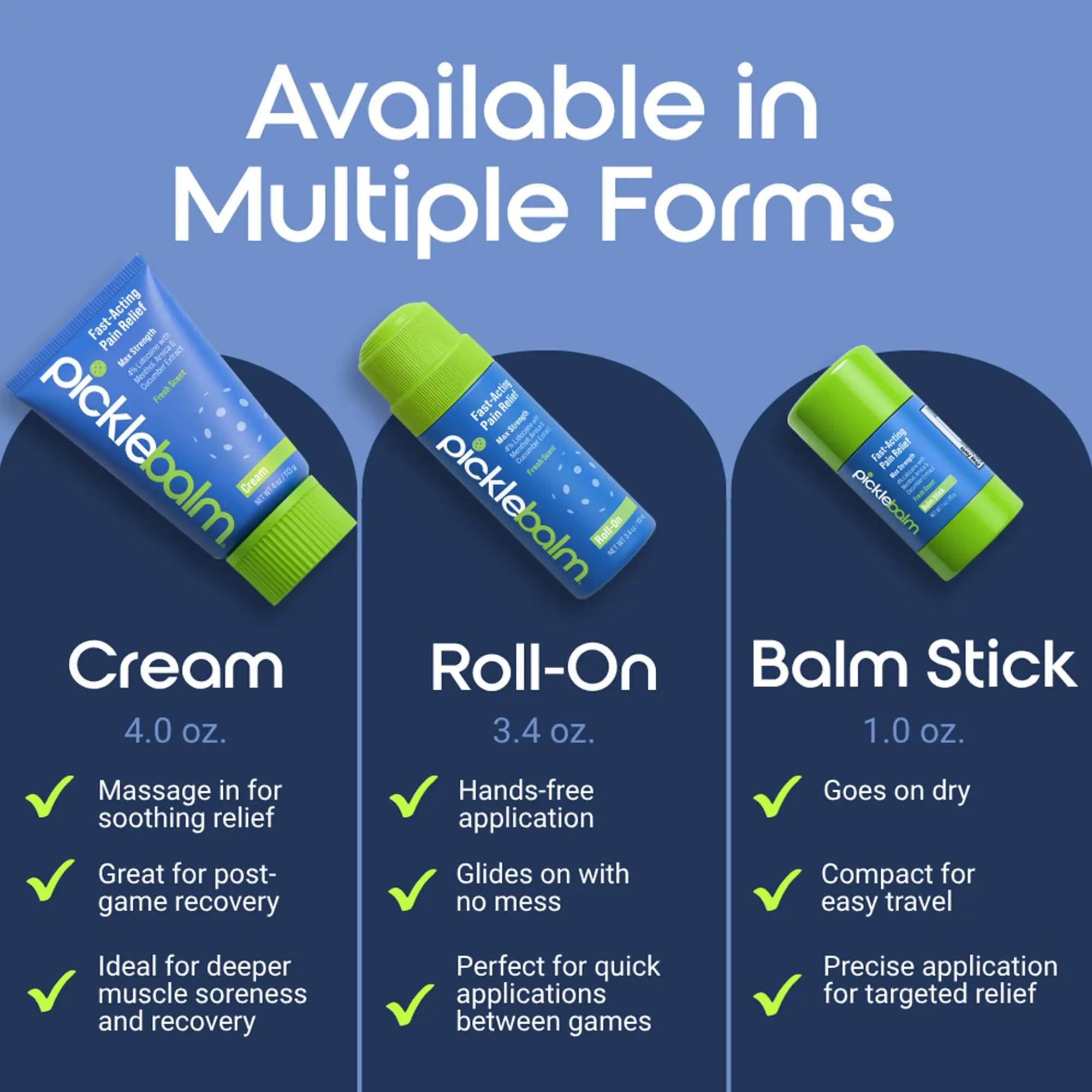 PickleBalm Pickleball In-Game Muscle Pain Relief Balm Stick with 4% Lidocaine, Arnica, Menthol, Cucumber Seed Extract for Shoulders, Knees, Wrists, and More, 1oz Stick PickleBalm uk supplements