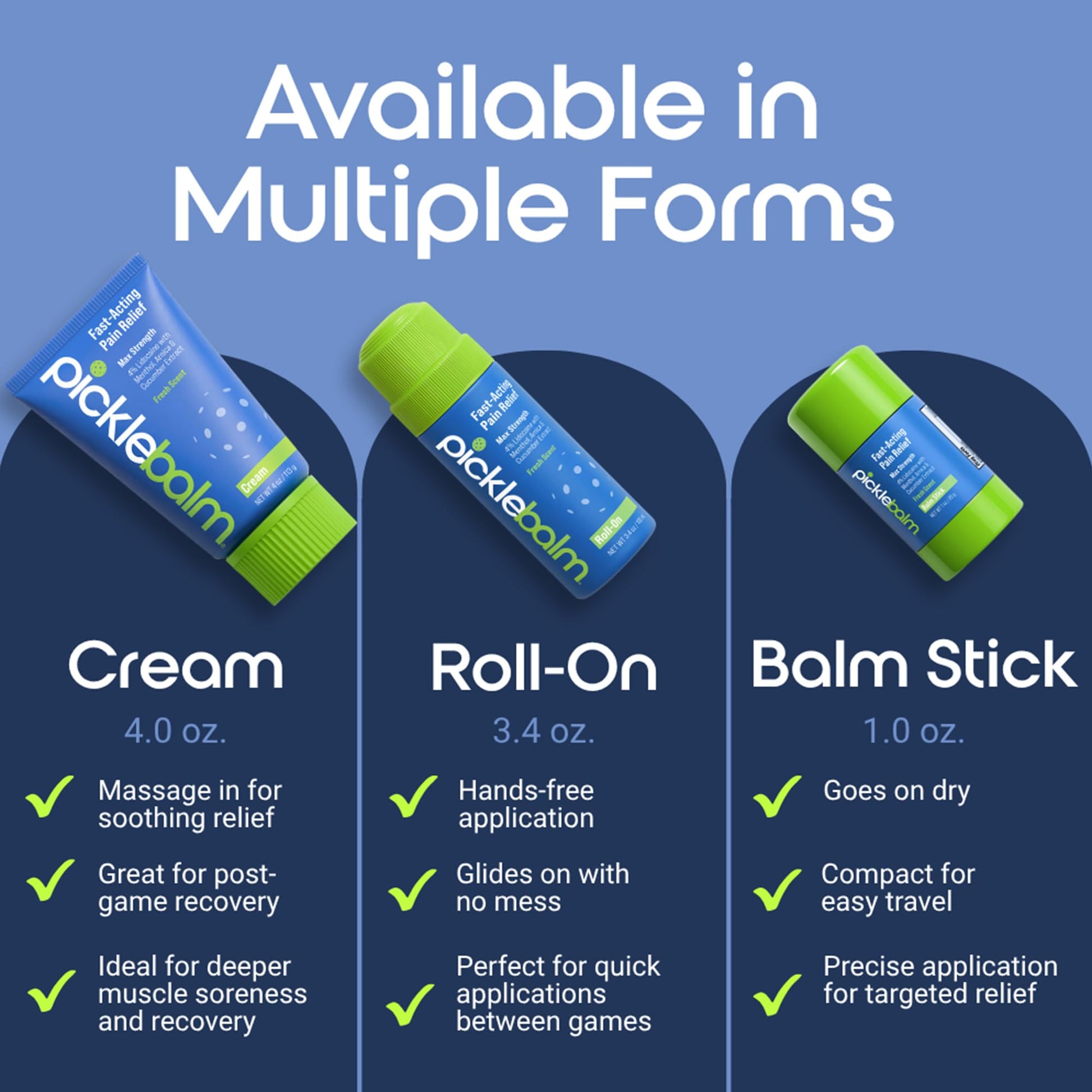 PickleBalm Pickleball Post-Game Muscle Pain Relief Cream with 4% Lidocaine, Arnica, Menthol, Cucumber Seed Extract for Shoulders, Knees, Wrists, and More, 4oz Cream PickleBalm uk supplements