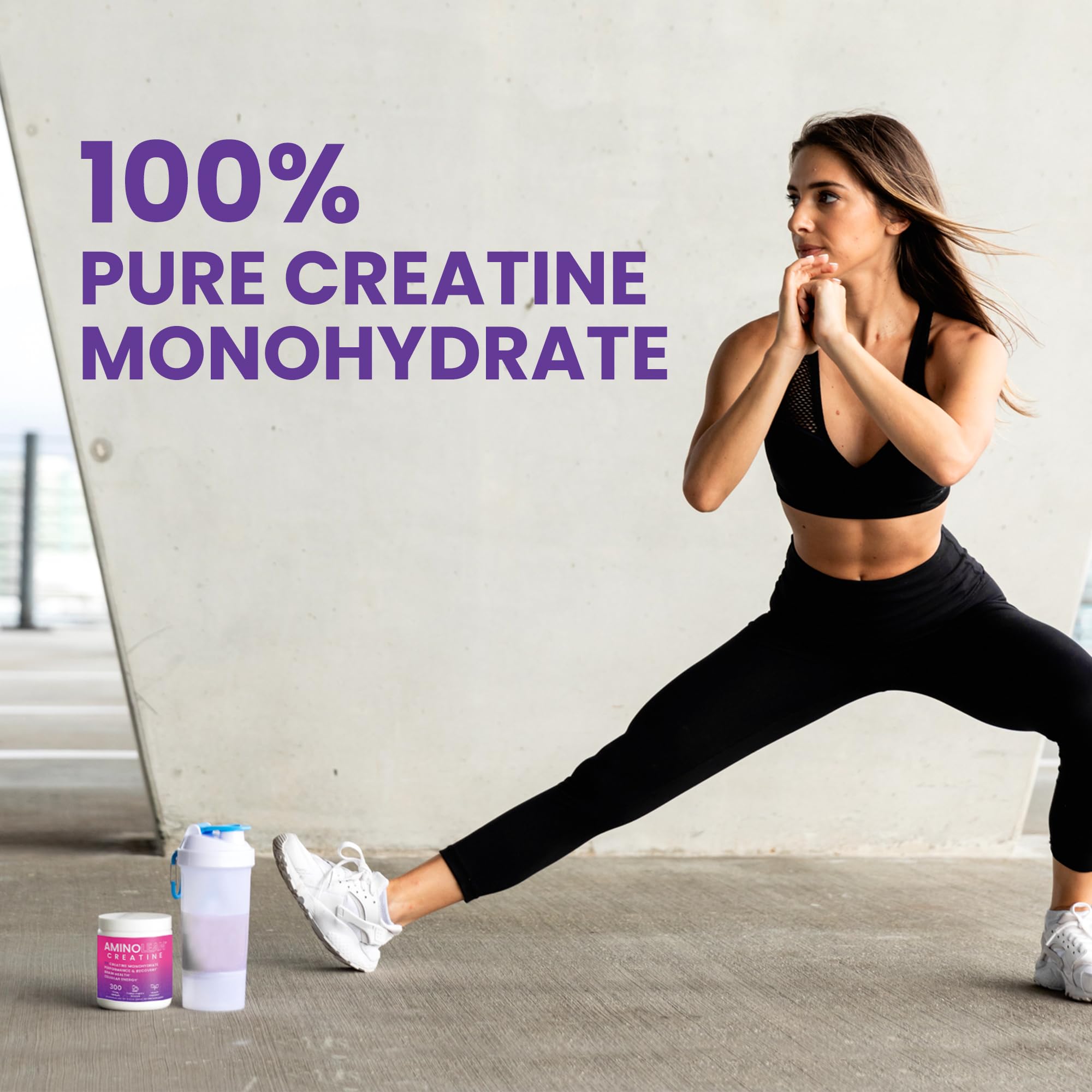 AminoLean Creatine for Women and Men, Pure Micronized Creatine Monohydrate Powder Supplement for Muscle Toning, Mood Support, Energy Boost, and Brain Health, 300g RSP NUTRITION uk supplements