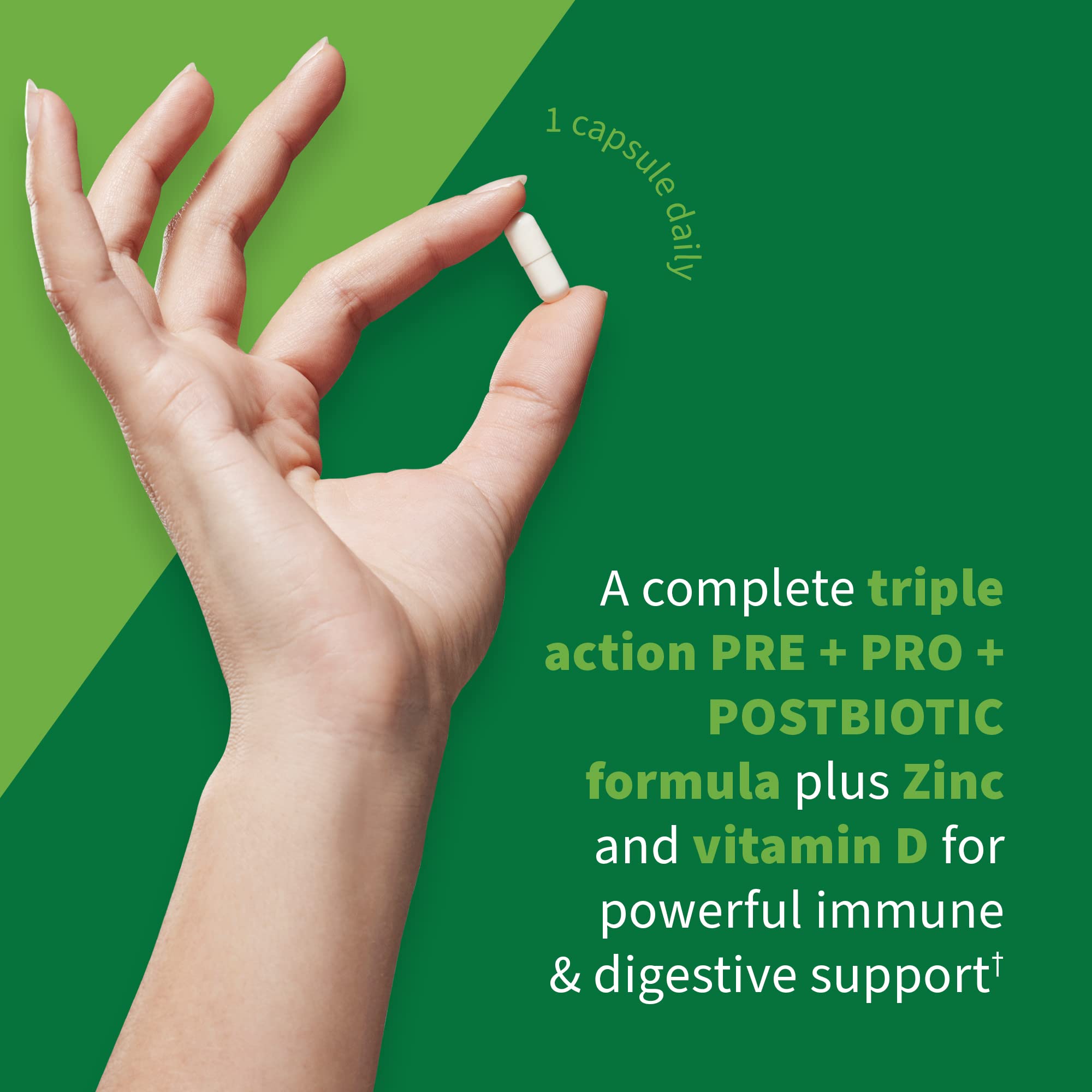 Garden of Life Dr. Formulated Pre, Post & Probiotics Immune Support with Prebiotics & Postbiotics – 50 Billion CFU, Gut & Digestive Health Support, Zinc & Vitamin D3, Vegan, 30 Day Supply Garden of Life uk supplements