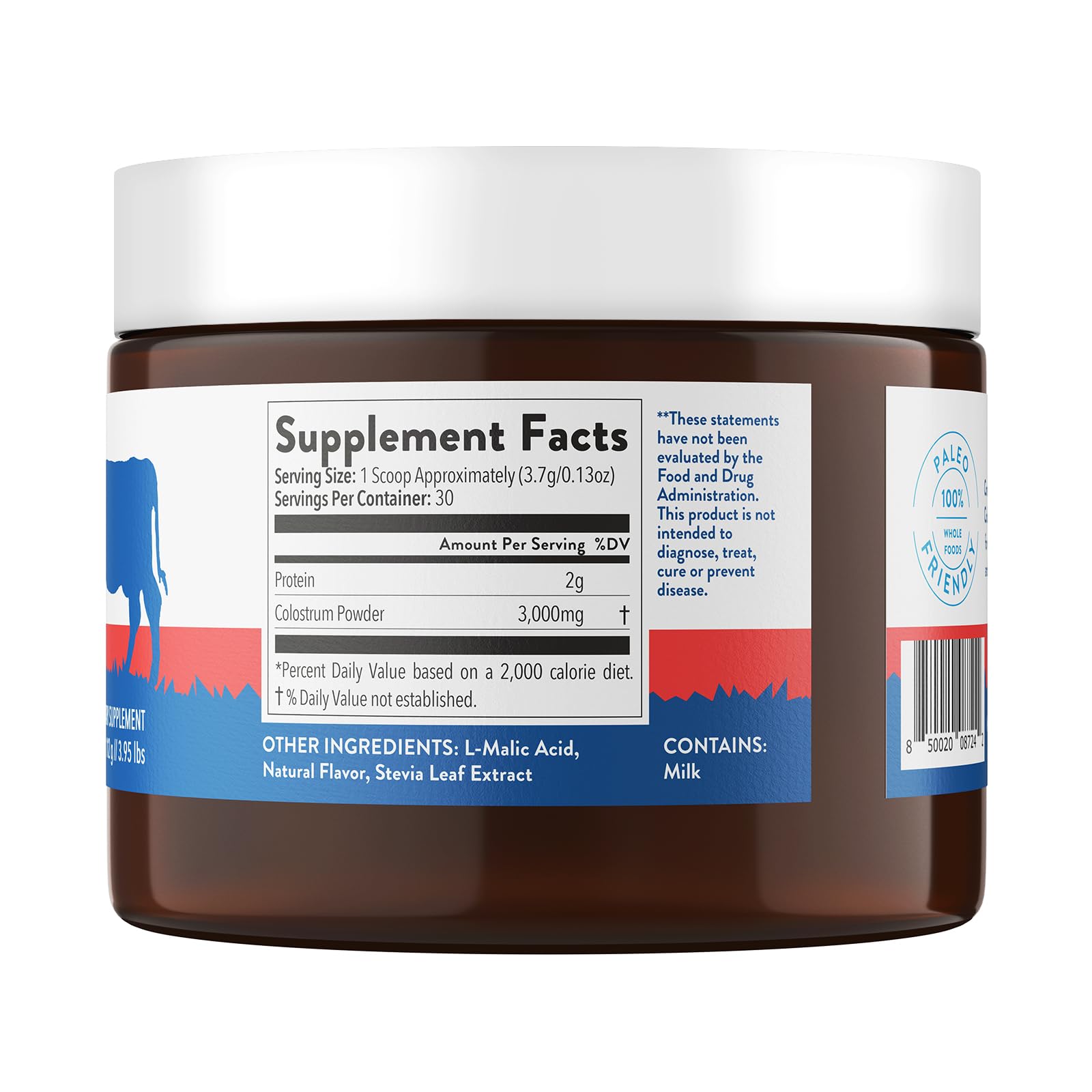Equip Foods Core Colostrum - 100% Grass Fed Colostrum Powder 3,000mg, 40% IgG Equip uk supplements