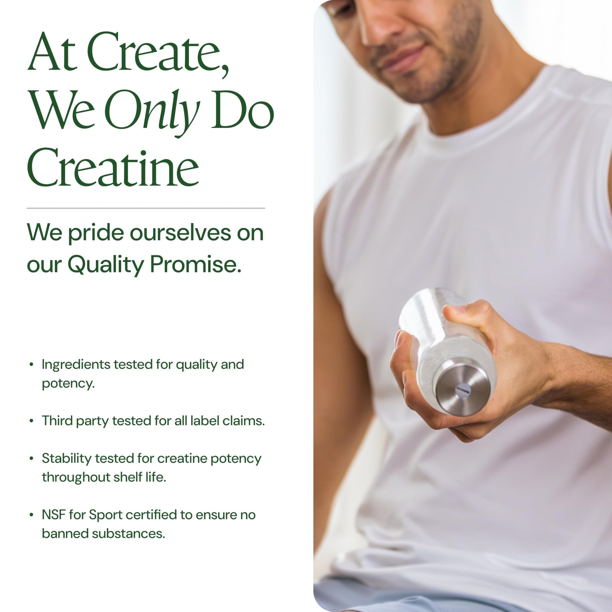 Create Creatine Monohydrate Powder - Creatine Travel Packets, Made with Creapure, 3rd Party Tested & NSF Certified for Sport, 30 Stick Packs, Unflavored Create uk supplements